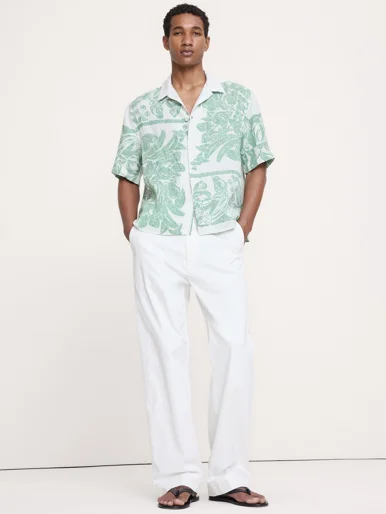 BANANA REPUBLIC Áo Sơ Mi Nam Ss Rx Resort P