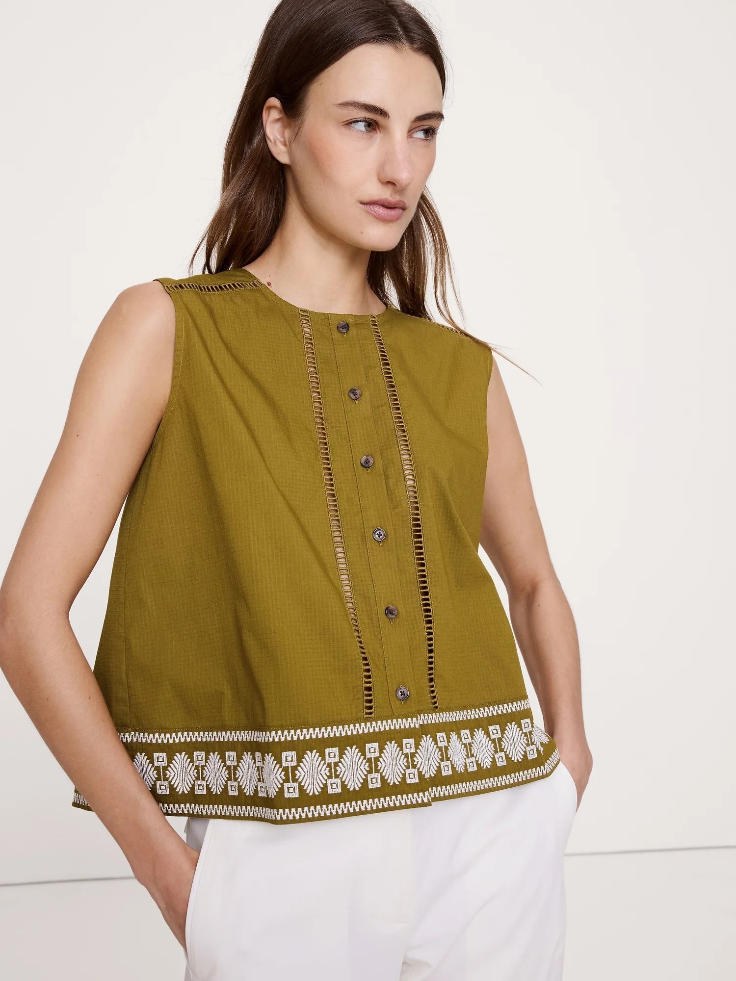 BANANA REPUBLIC Áo Kiểu Nữ Sl Swing Tank