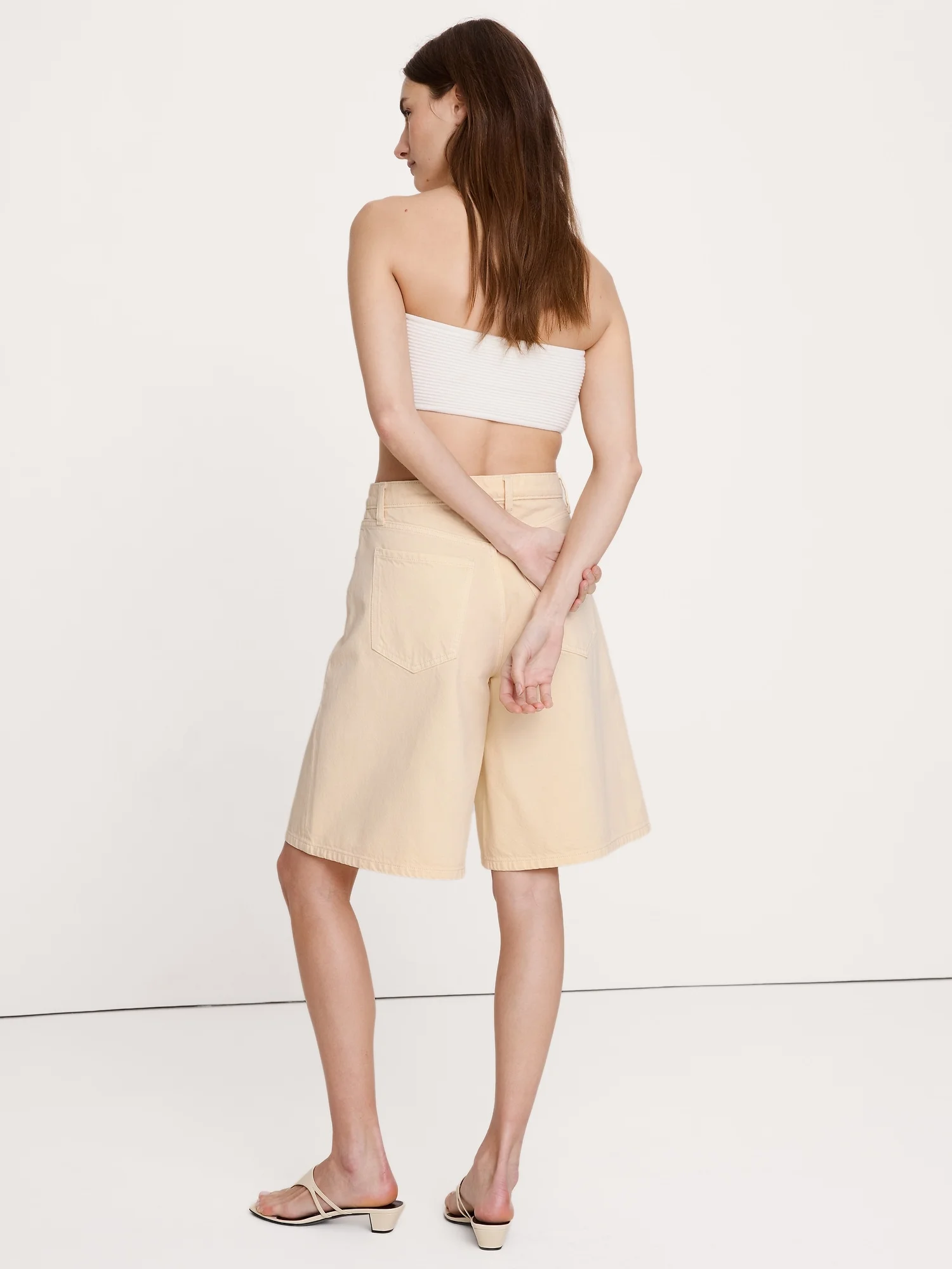 BANANA REPUBLIC Quần Short Nữ Denim Bermuda
