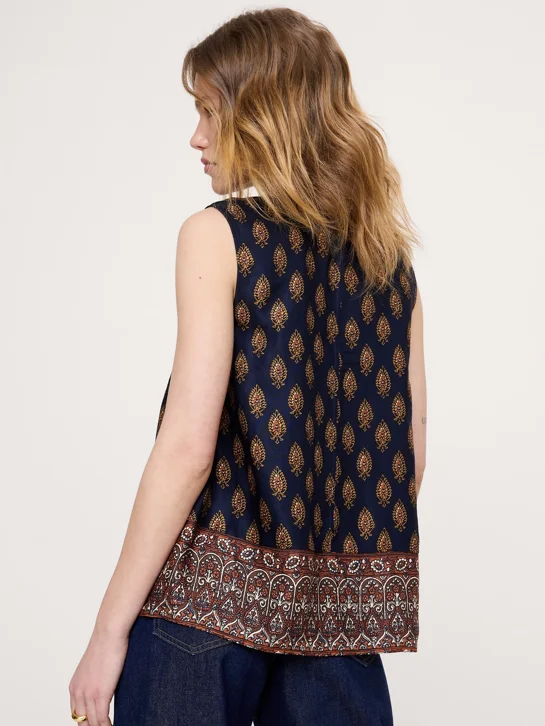 BANANA REPUBLIC Áo Kiểu Nữ Sl Scoop Neck