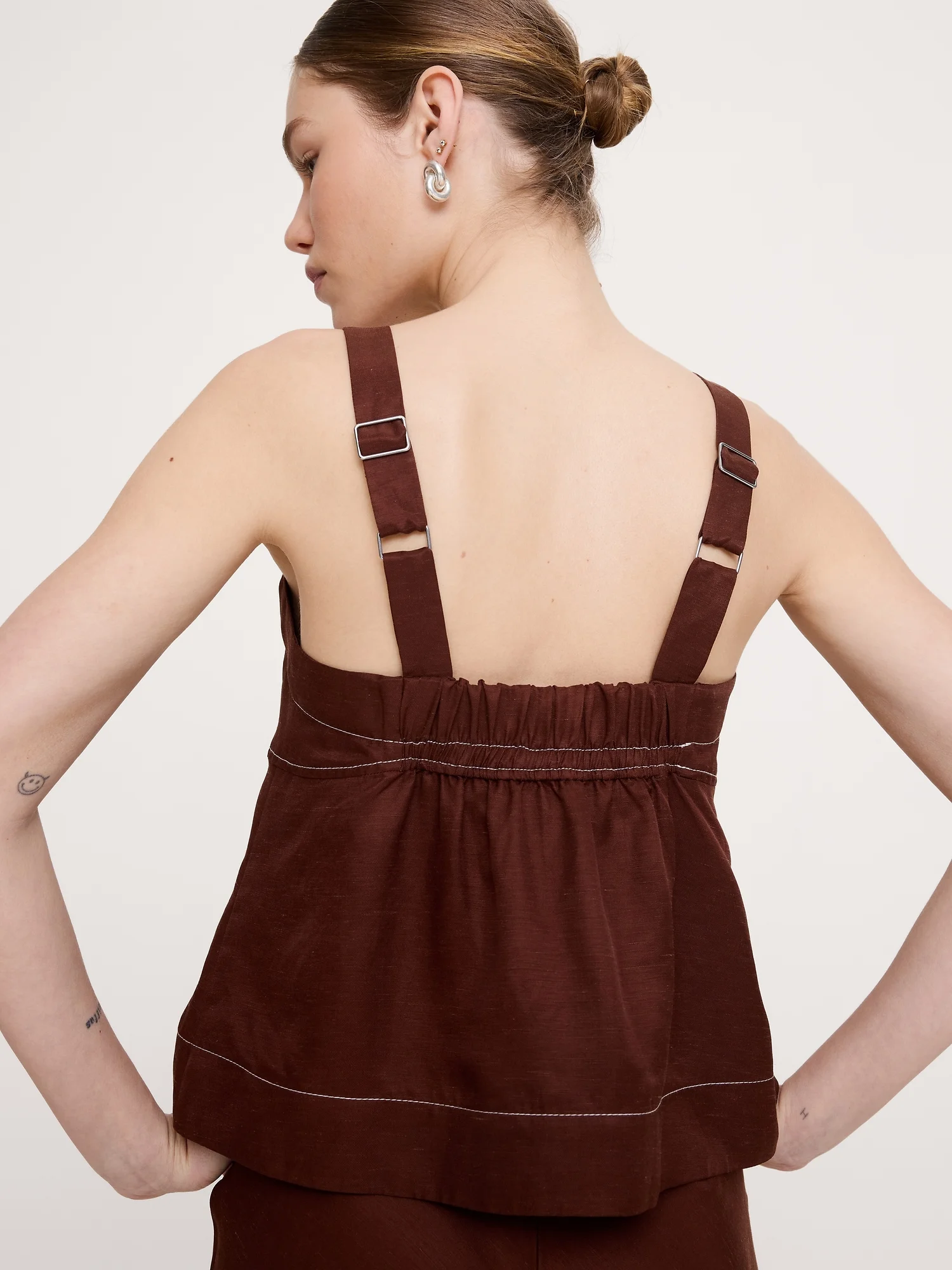BANANA REPUBLIC Áo Kiểu Nữ Viscose-Linen Tank