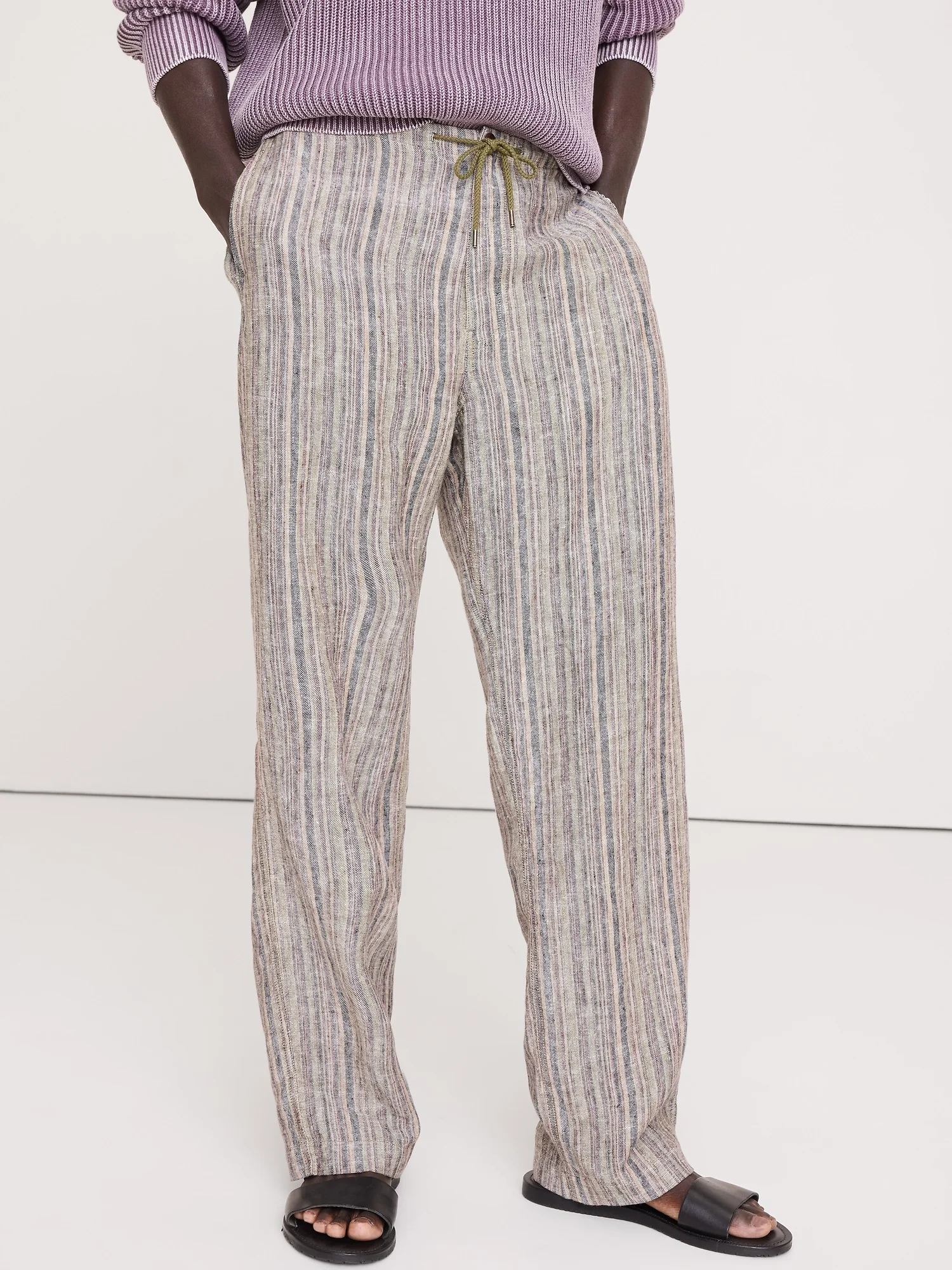 BANANA REPUBLIC Quần Dài Nam Relaxed Stripe