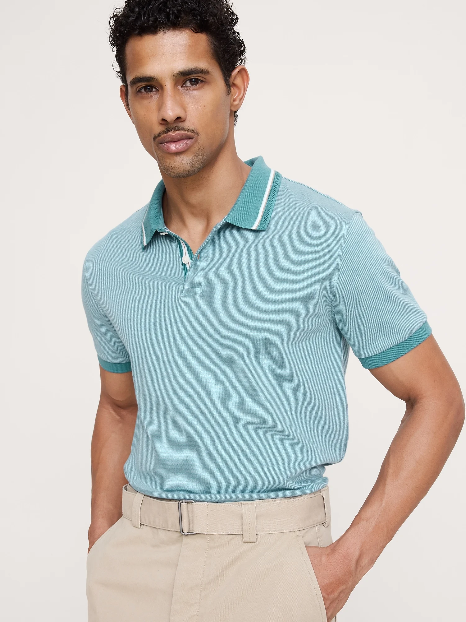 BANANA REPUBLIC Áo Thun Nam Striped Lux To