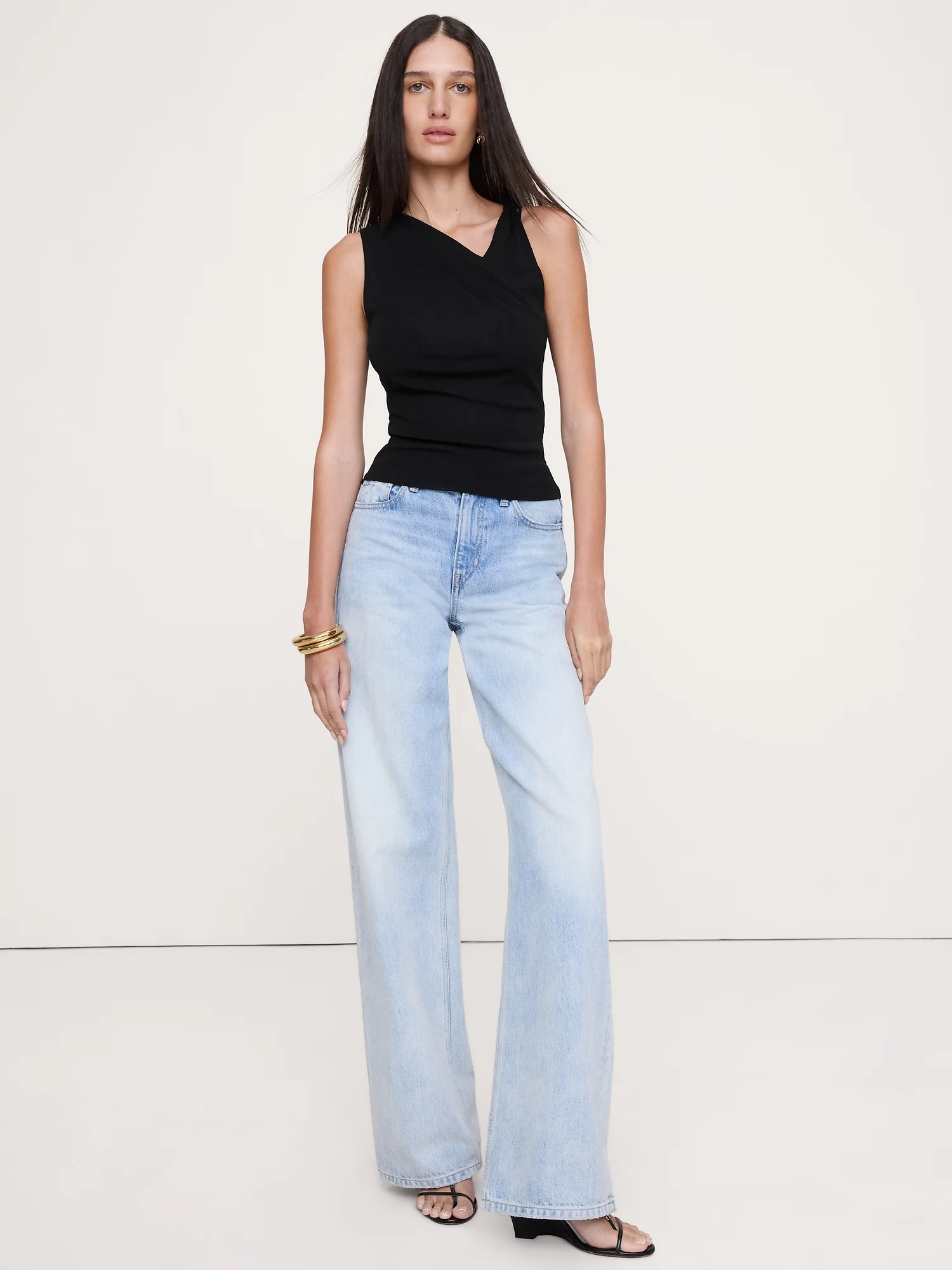 BANANA REPUBLIC Áo Thun Nữ Sl Twist Shoul