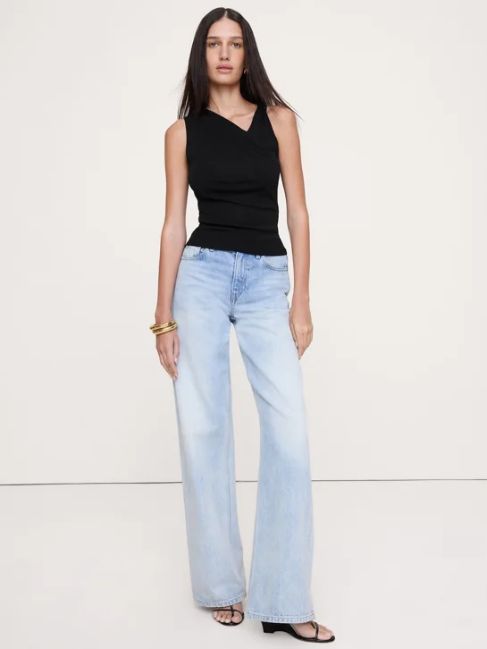 BANANA REPUBLIC Áo Thun Nữ Sl Twist Shoul