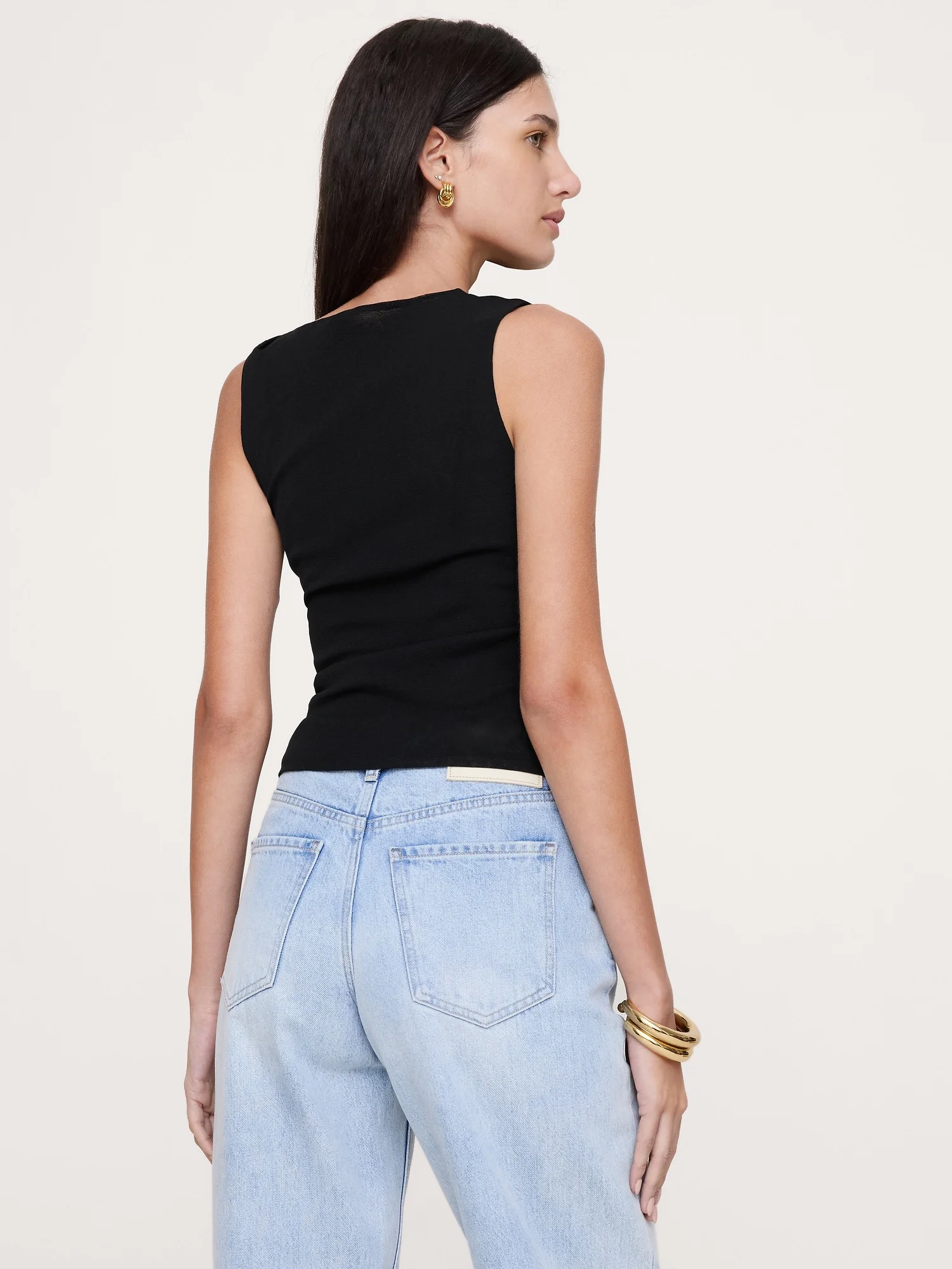 BANANA REPUBLIC Áo Thun Nữ Sl Twist Shoul
