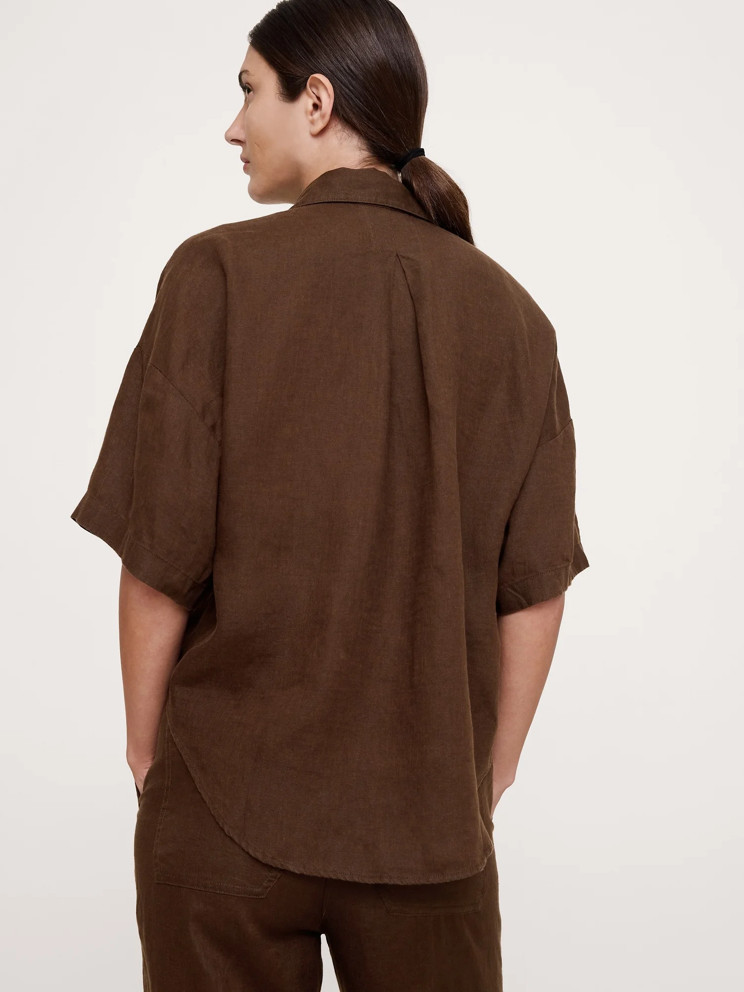 BANANA REPUBLIC Áo Sơ Mi Nữ Ss Two Pocket 
