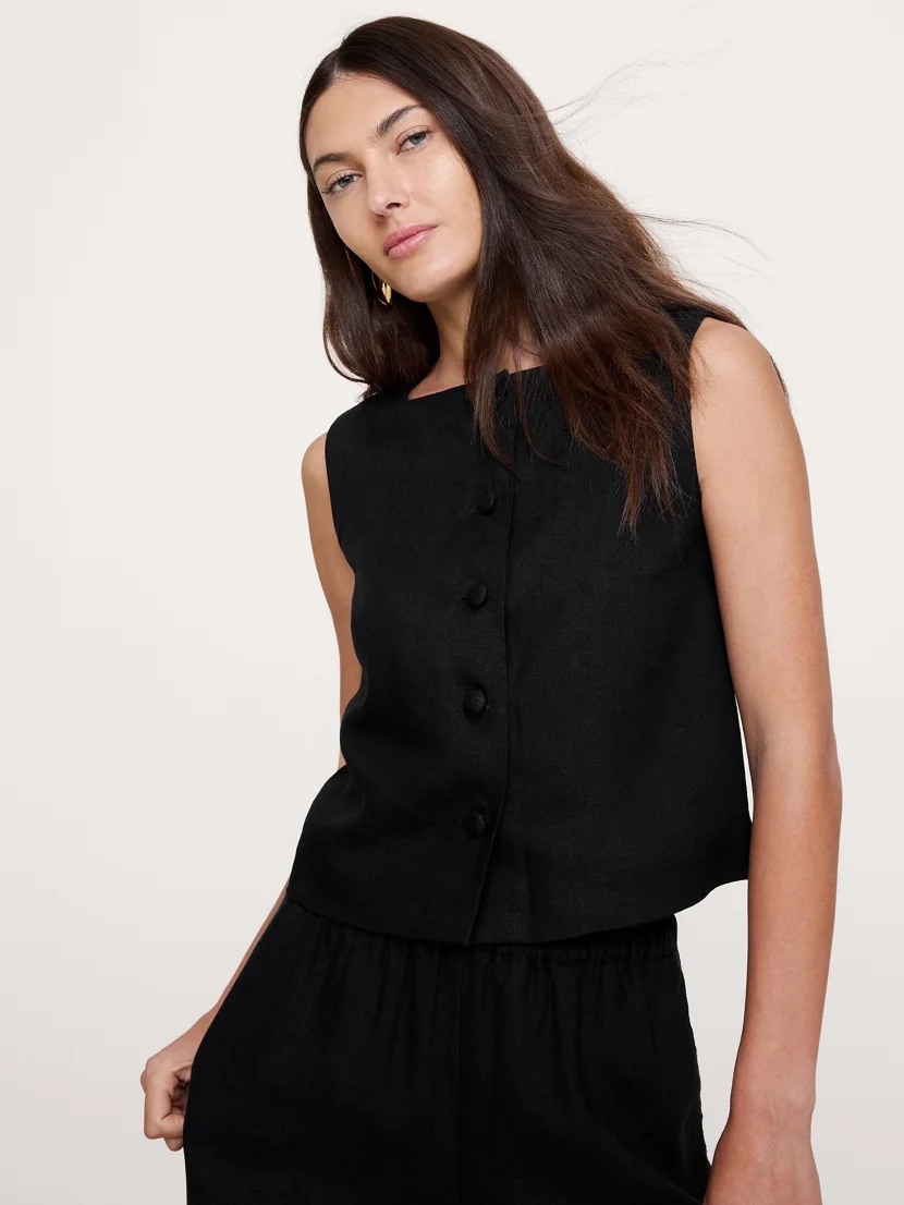 BANANA REPUBLIC Áo Kiểu Nữ Sl Button Fron
