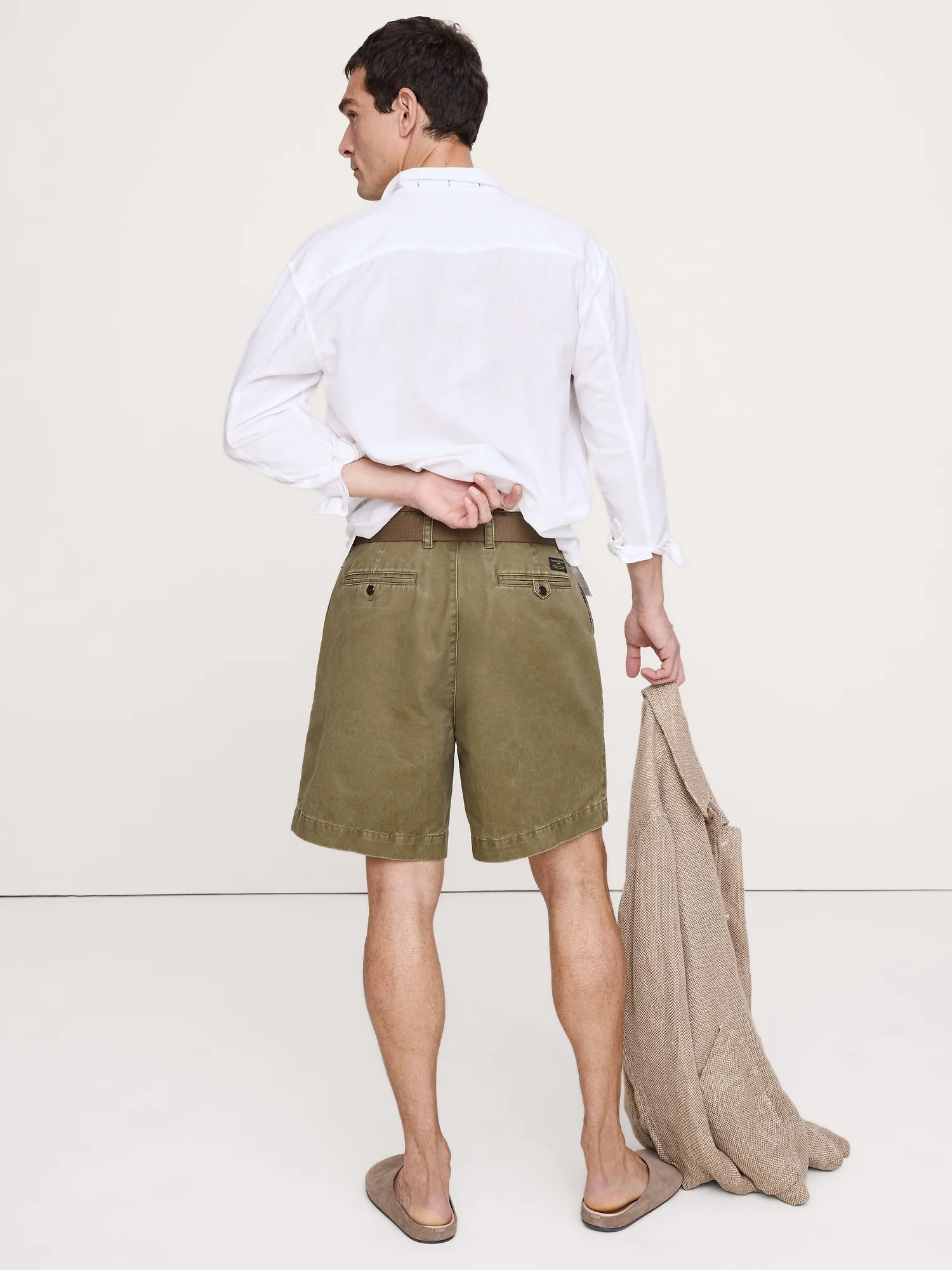 BANANA REPUBLIC Quần Short Nam 9 Cotton Bermuda Short