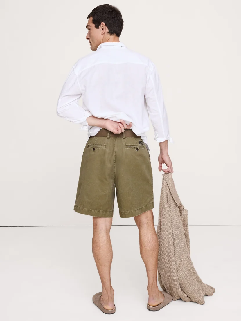 BANANA REPUBLIC Quần Short Nam 9 Cotton Bermuda Short