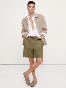 BANANA REPUBLIC Quần Short Nam 9 Cotton Bermuda Short