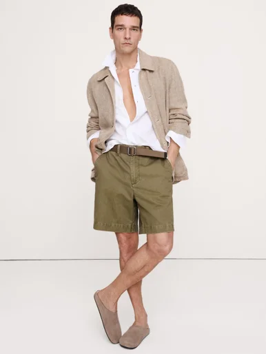 BANANA REPUBLIC Quần Short Nam 9 Cotton Bermuda Short