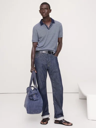 BANANA REPUBLIC Áo Thun Nam Lux Touch Ss S