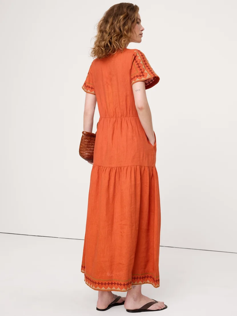 BANANA REPUBLIC Đầm Nữ Flutter Sleeve