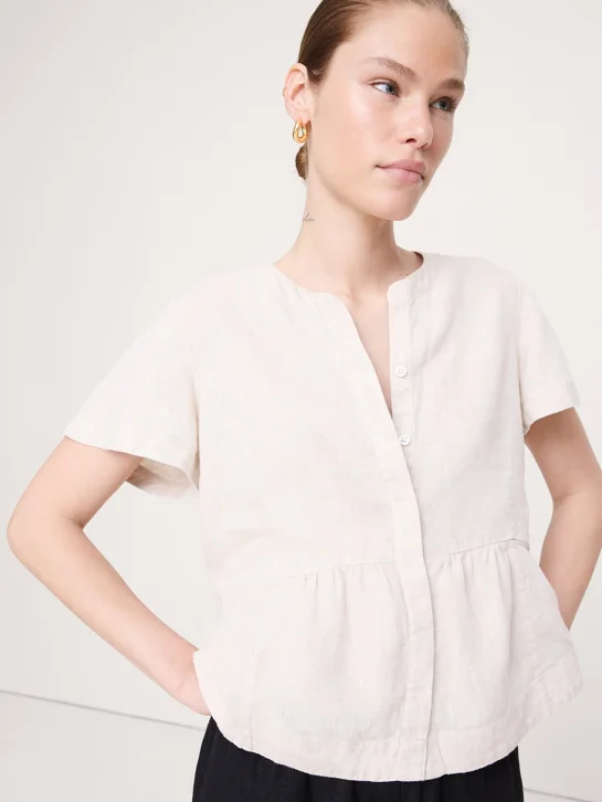 BANANA REPUBLIC Áo Kiểu Nữ Ss Flutter Sle