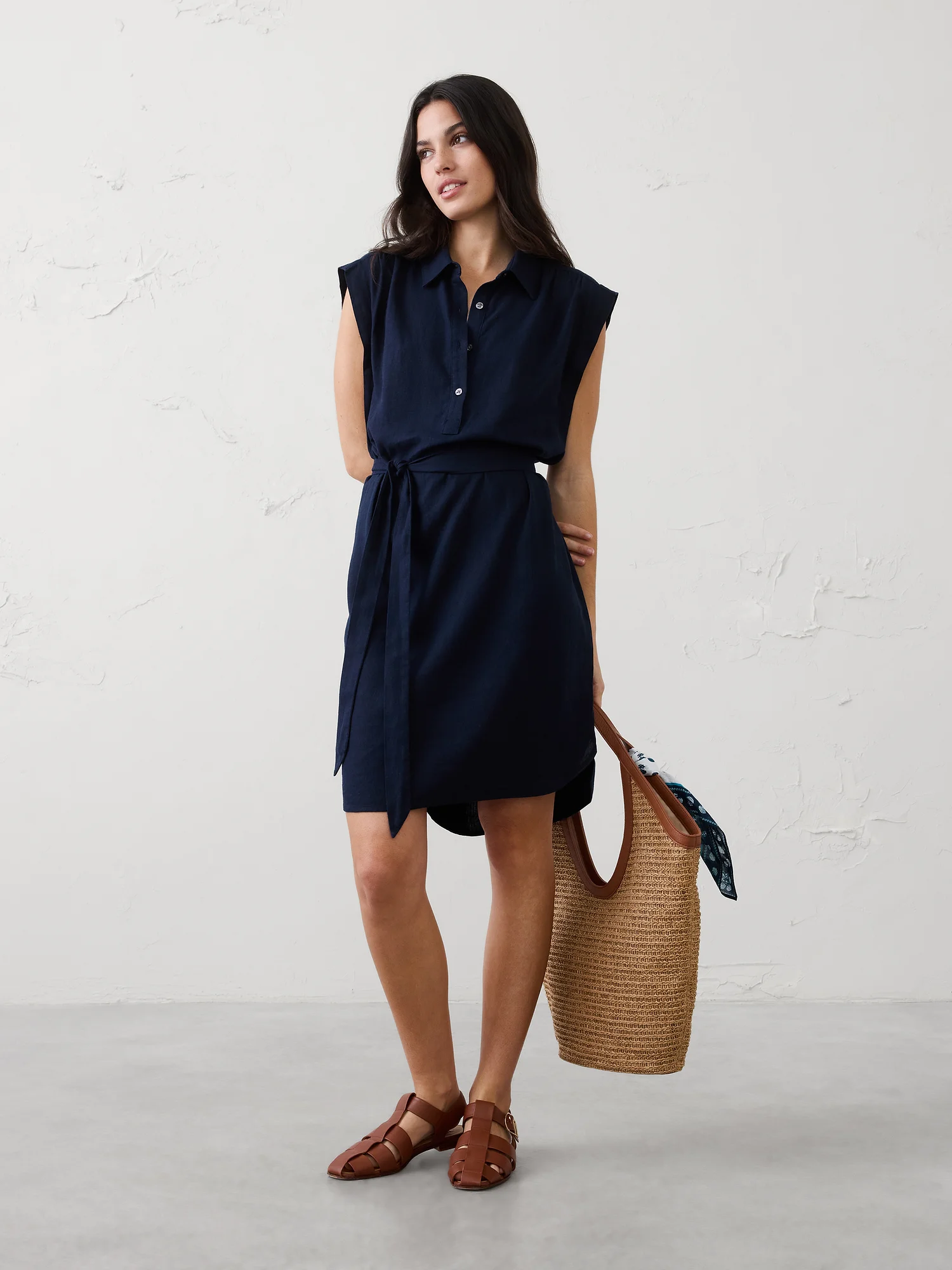 BANANA REPUBLIC Đầm Nữ V Ss Above Kne