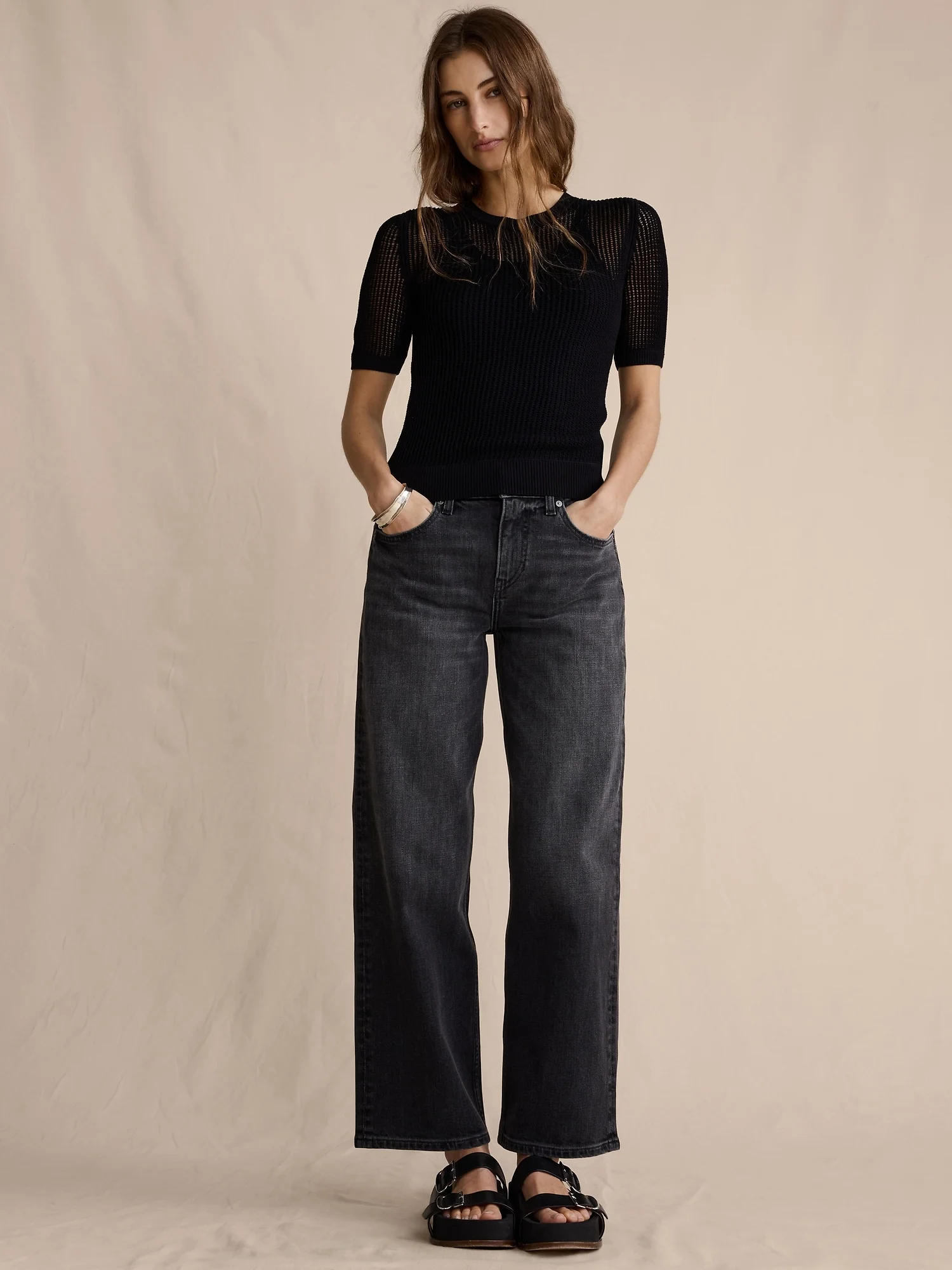 BANANA REPUBLIC Quần Denim Nữ Mr 90S Relaxed