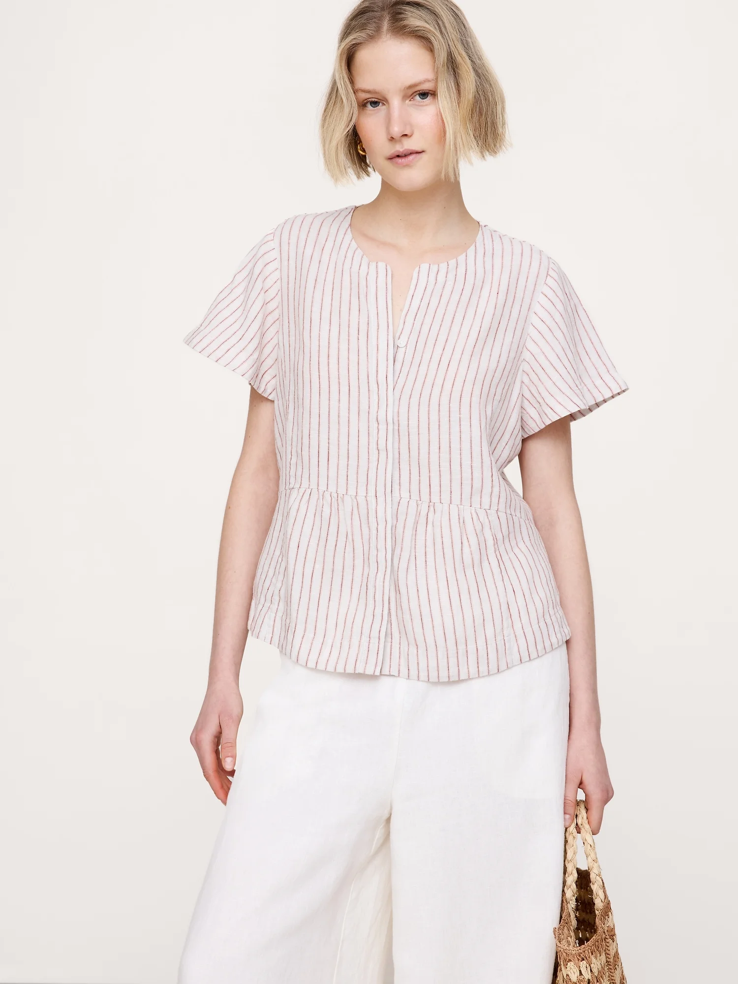 BANANA REPUBLIC Áo Kiểu Nữ Ss Flutter Sle
