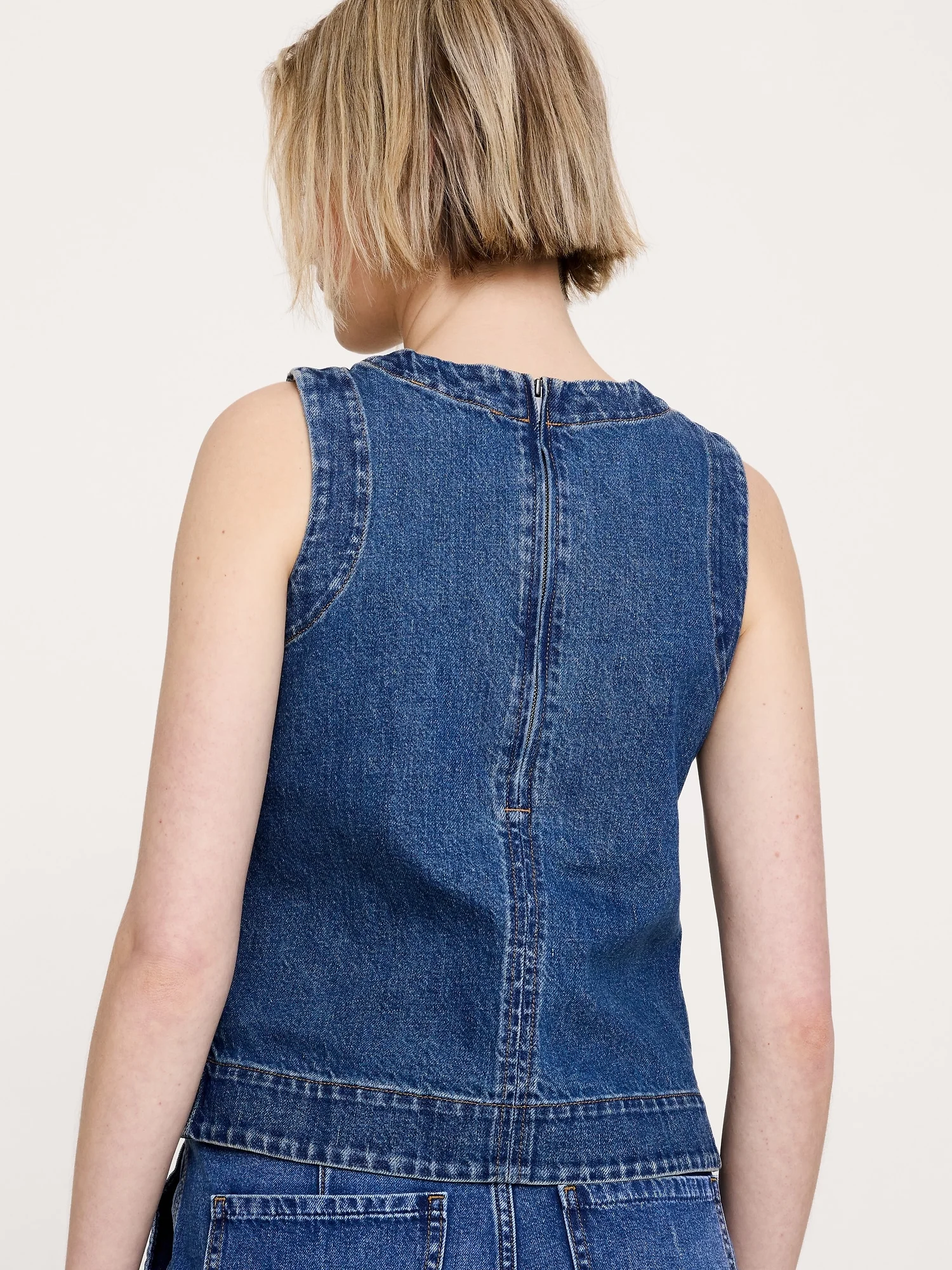 BANANA REPUBLIC Áo Kiểu Nữ Sl Denim Top N