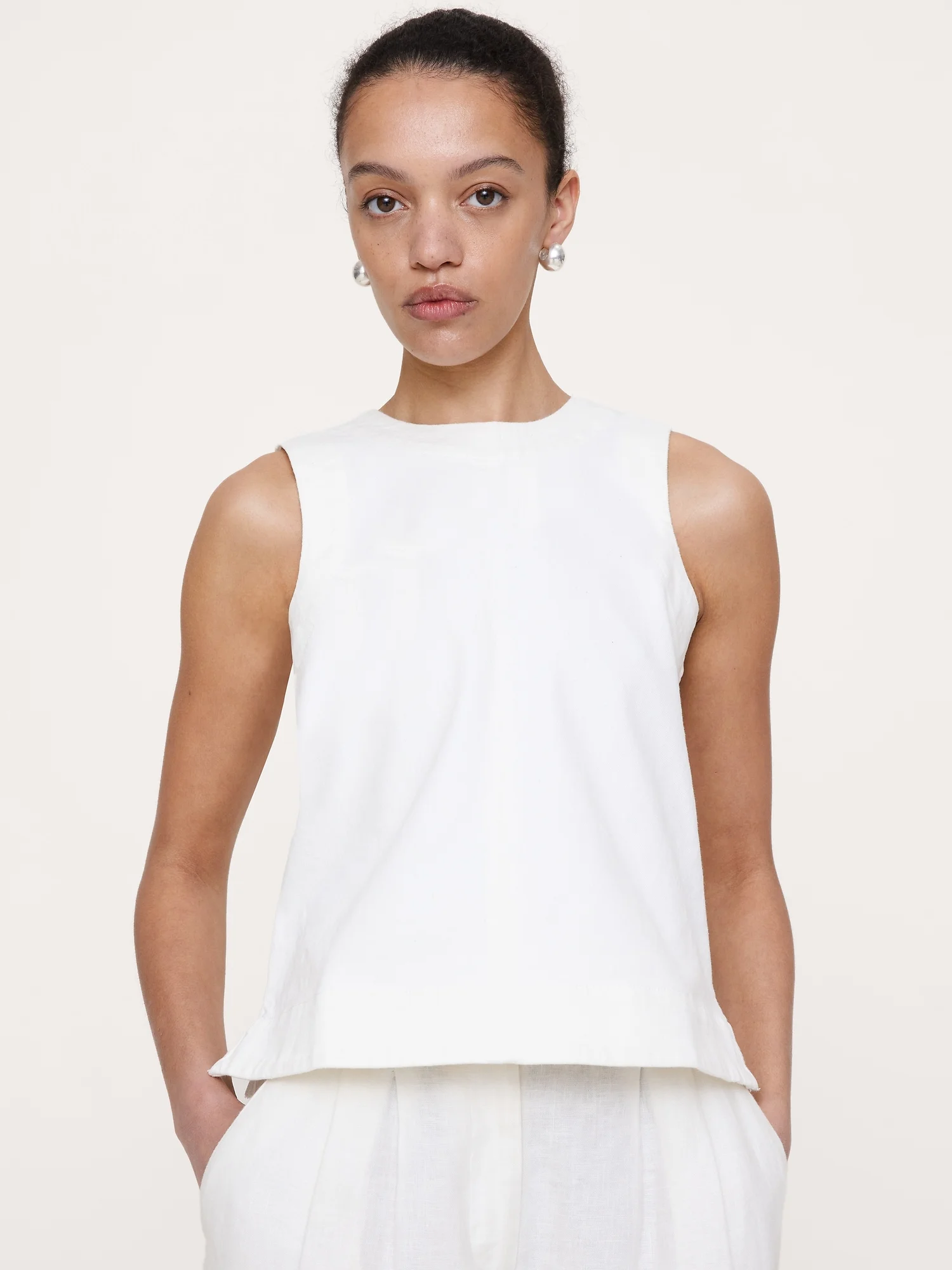 BANANA REPUBLIC Áo Kiểu Nữ Sl Denim Top N