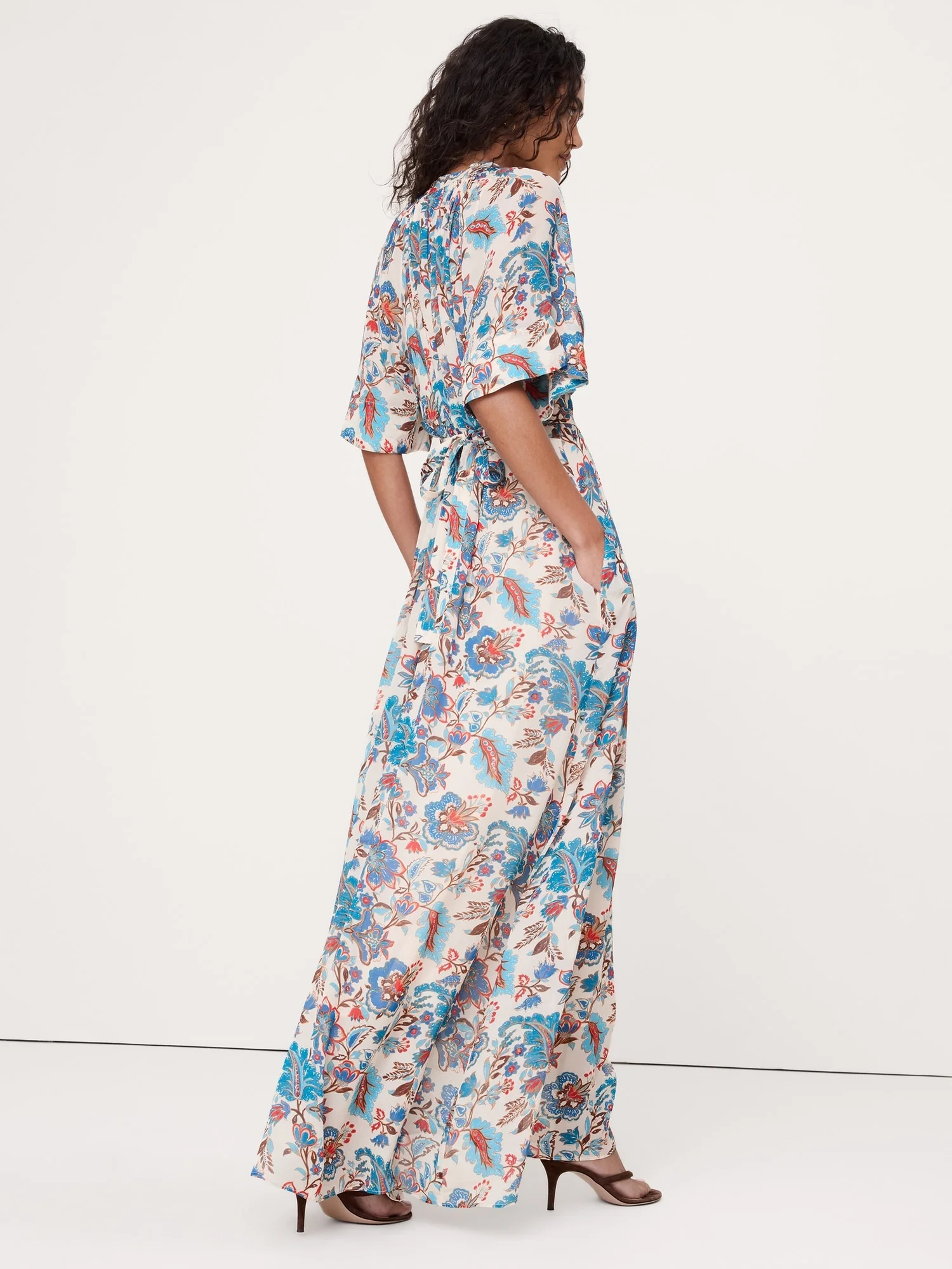 BANANA REPUBLIC Đầm Nữ Sleeved V Neck