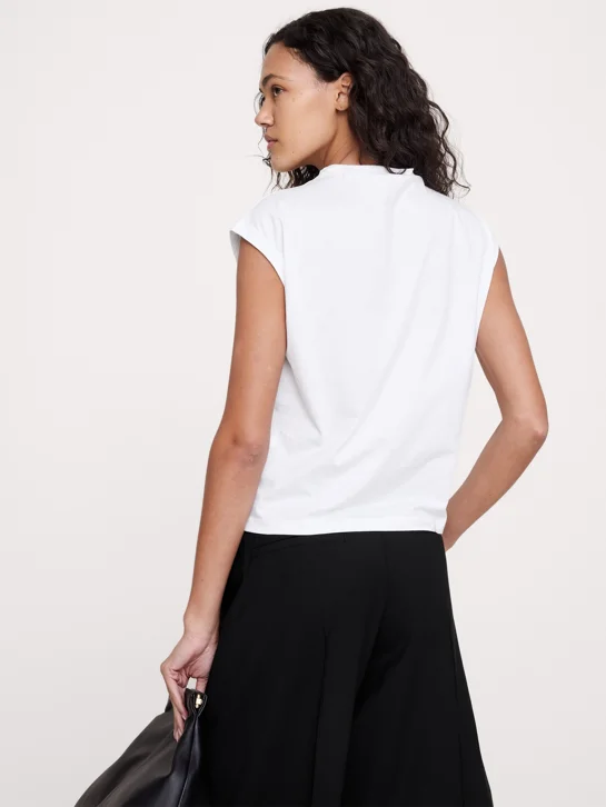 BANANA REPUBLIC Áo Thun Nữ Ss Silky Cotto