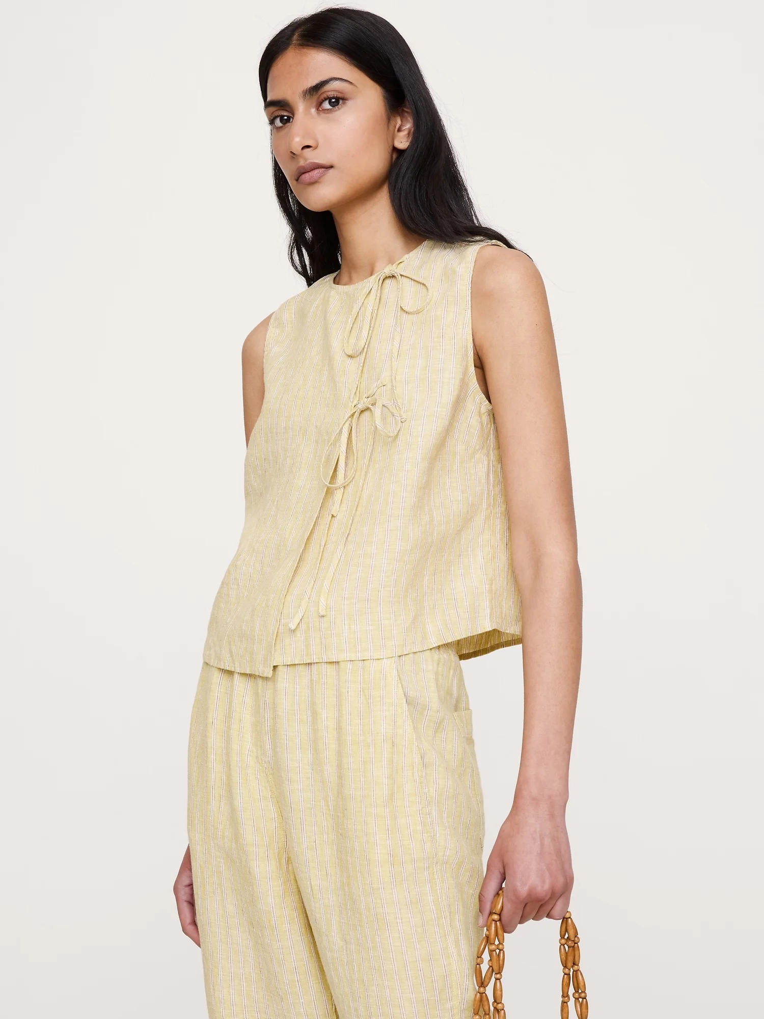 BANANA REPUBLIC Áo Kiểu Nữ Sl Double Tie 