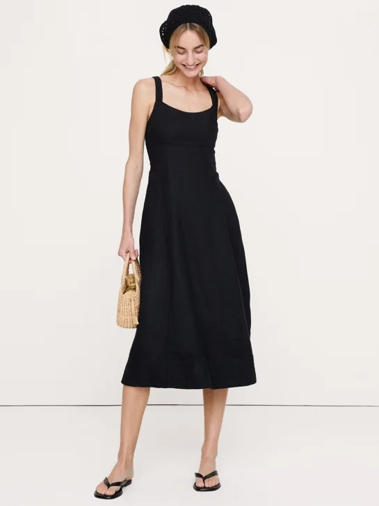 BANANA REPUBLIC Đầm Nữ Linen Scrunch