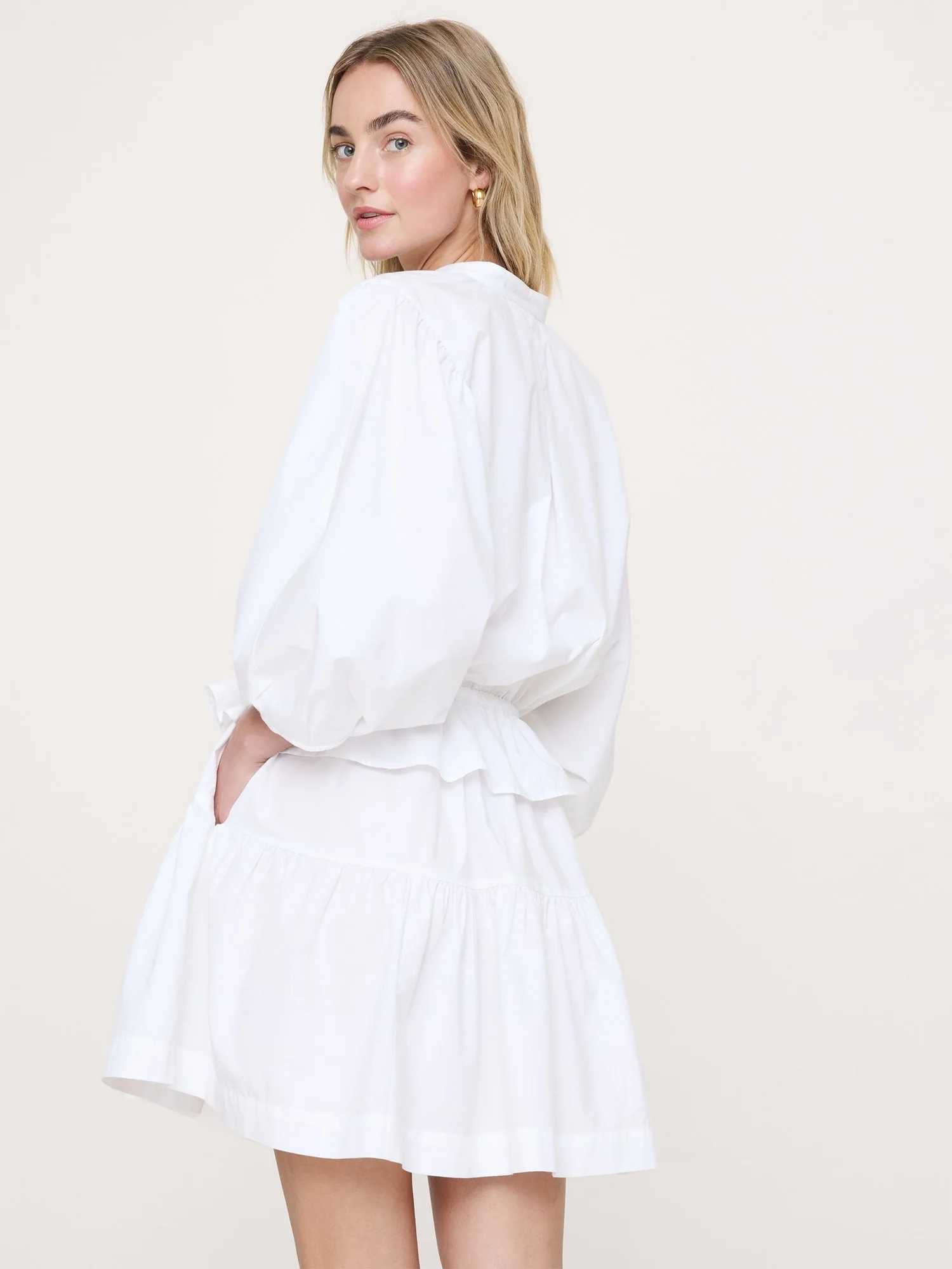 BANANA REPUBLIC Đầm Nữ Poplin Flounce
