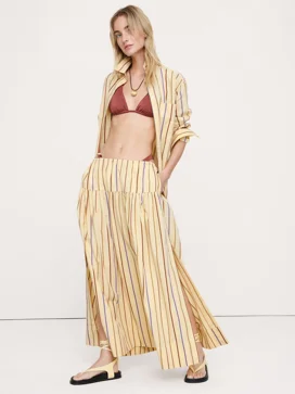 BANANA REPUBLIC Chân Váy Nữ Poplin Tiered