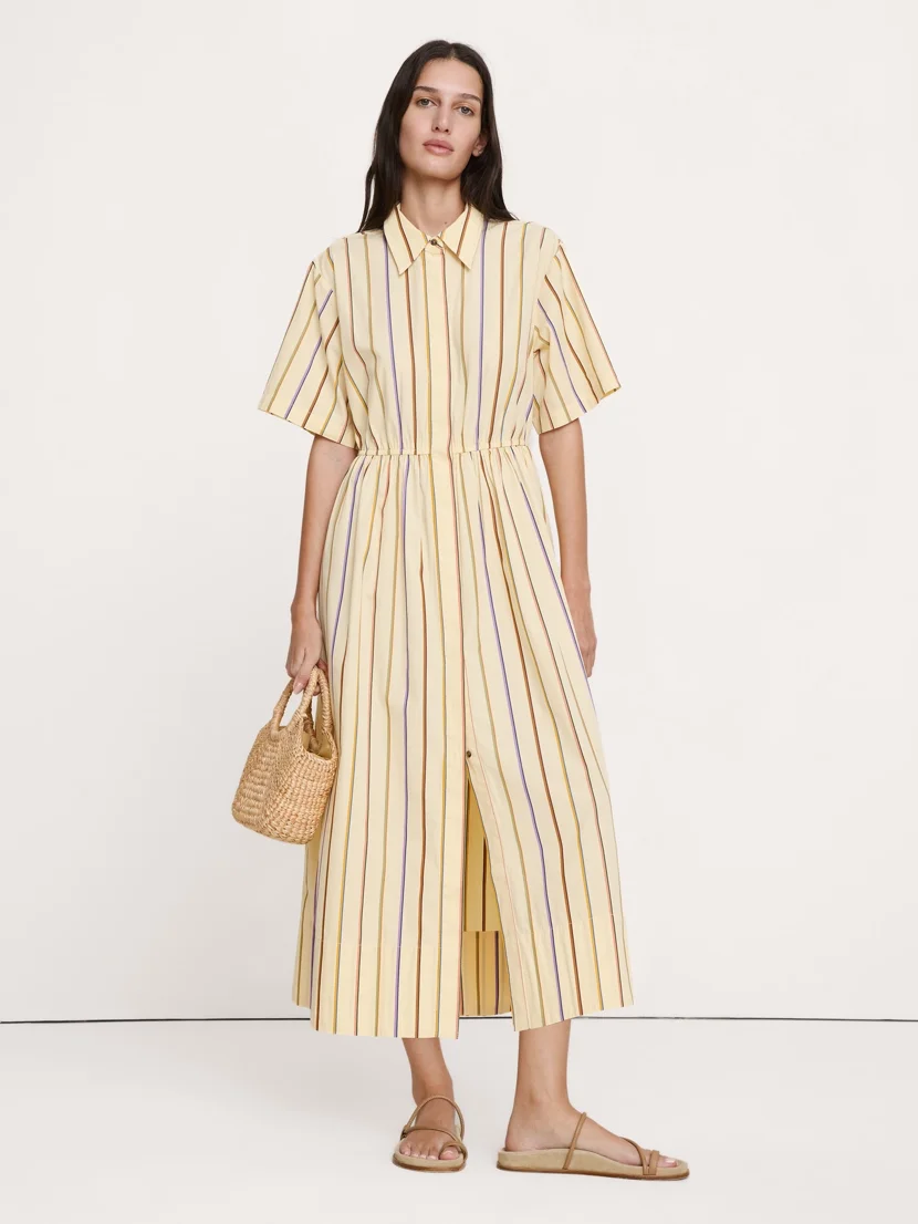 BANANA REPUBLIC Đầm Nữ Poplin Openbac