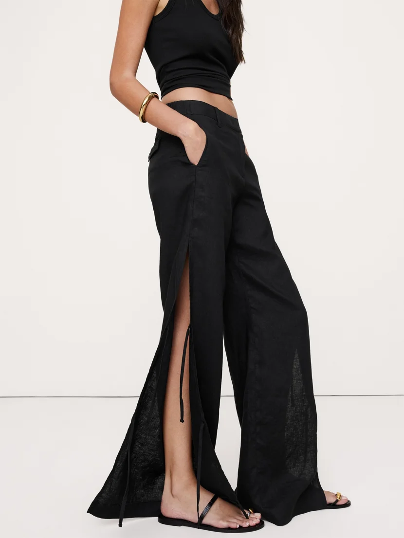 BANANA REPUBLIC Quần Dài Nữ Studio Drawstr