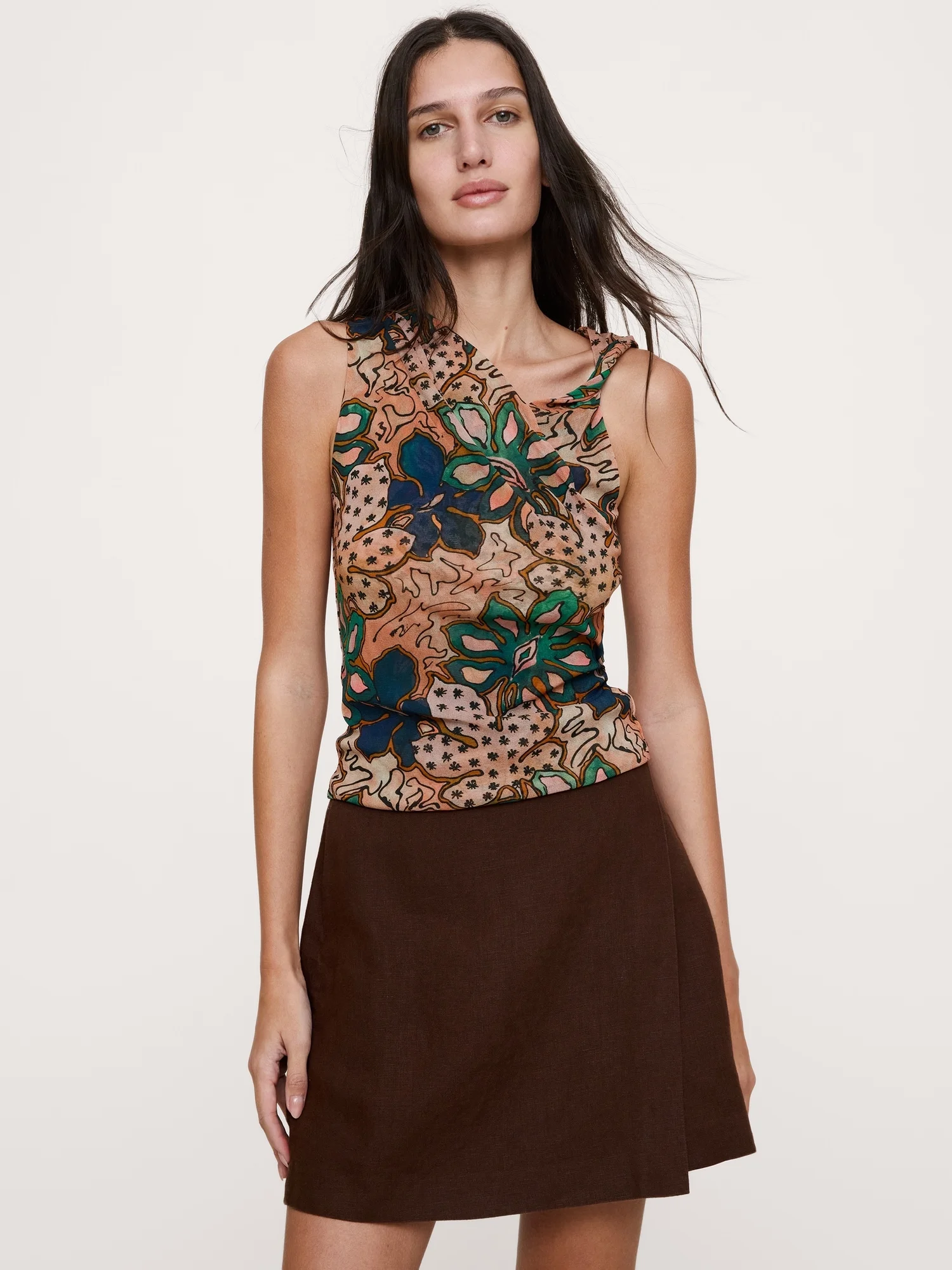 BANANA REPUBLIC Áo Thun Nữ Sl Twist Shoul