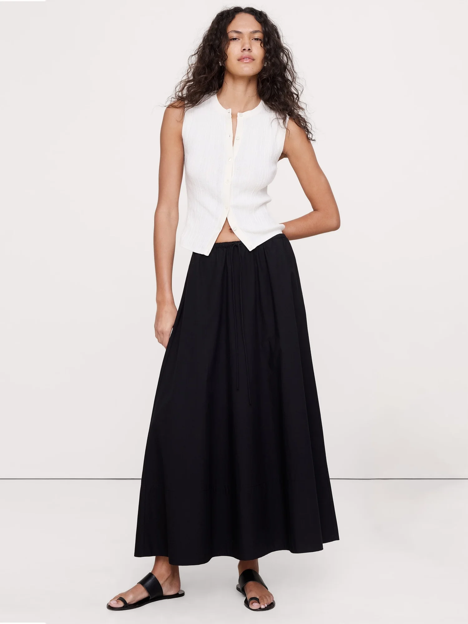 BANANA REPUBLIC Áo Len Nữ Sl Crinkle Cot