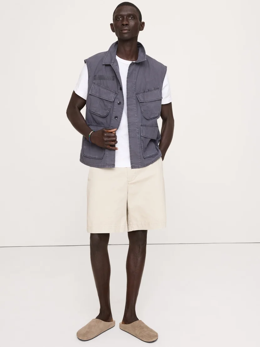 BANANA REPUBLIC Quần Short Nam 9 Cotton Bermuda Short