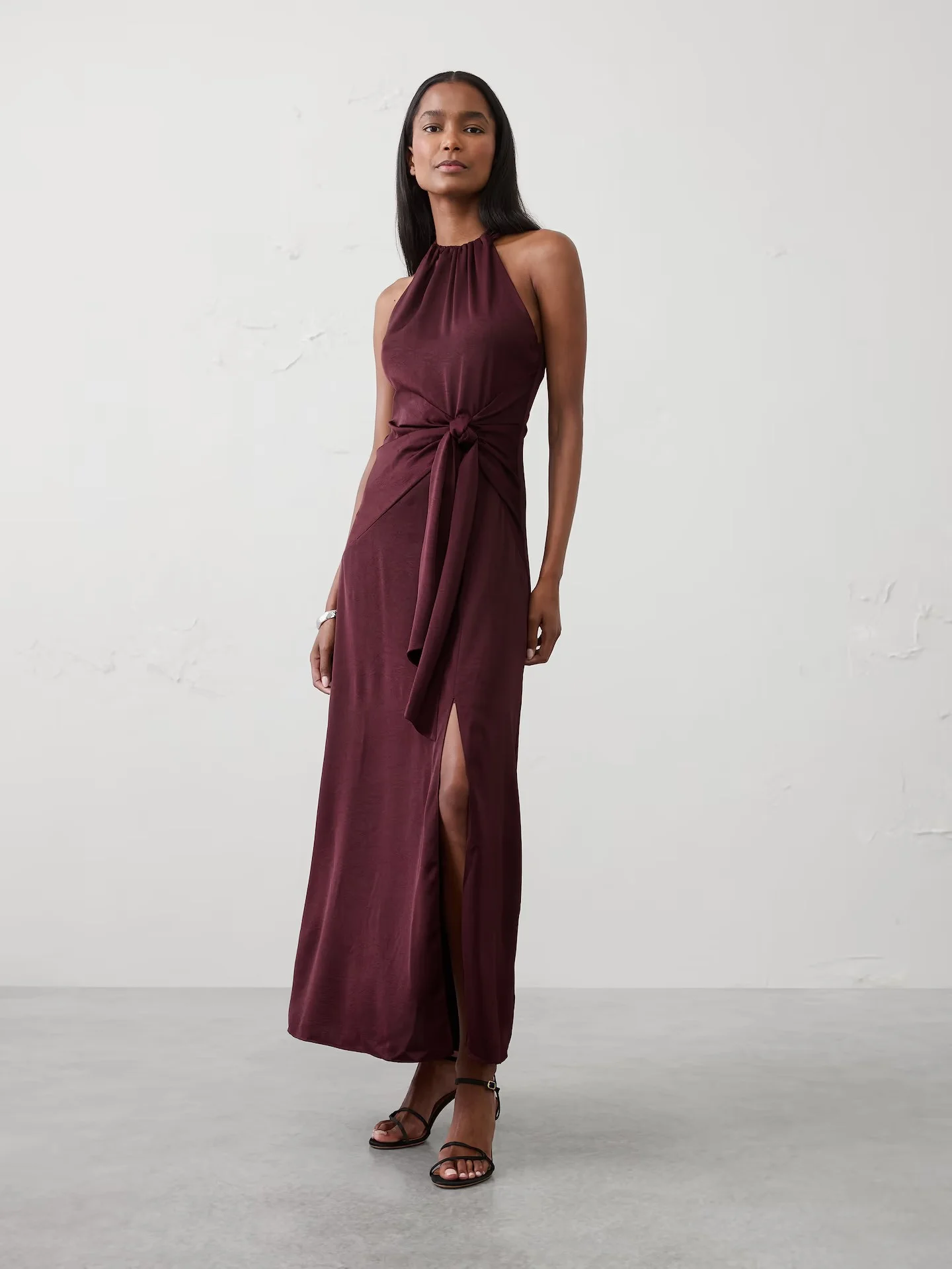 BANANA REPUBLIC Đầm Nữ V Halter Tie W