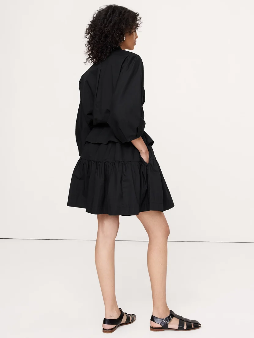 BANANA REPUBLIC Đầm Nữ Poplin Flounce