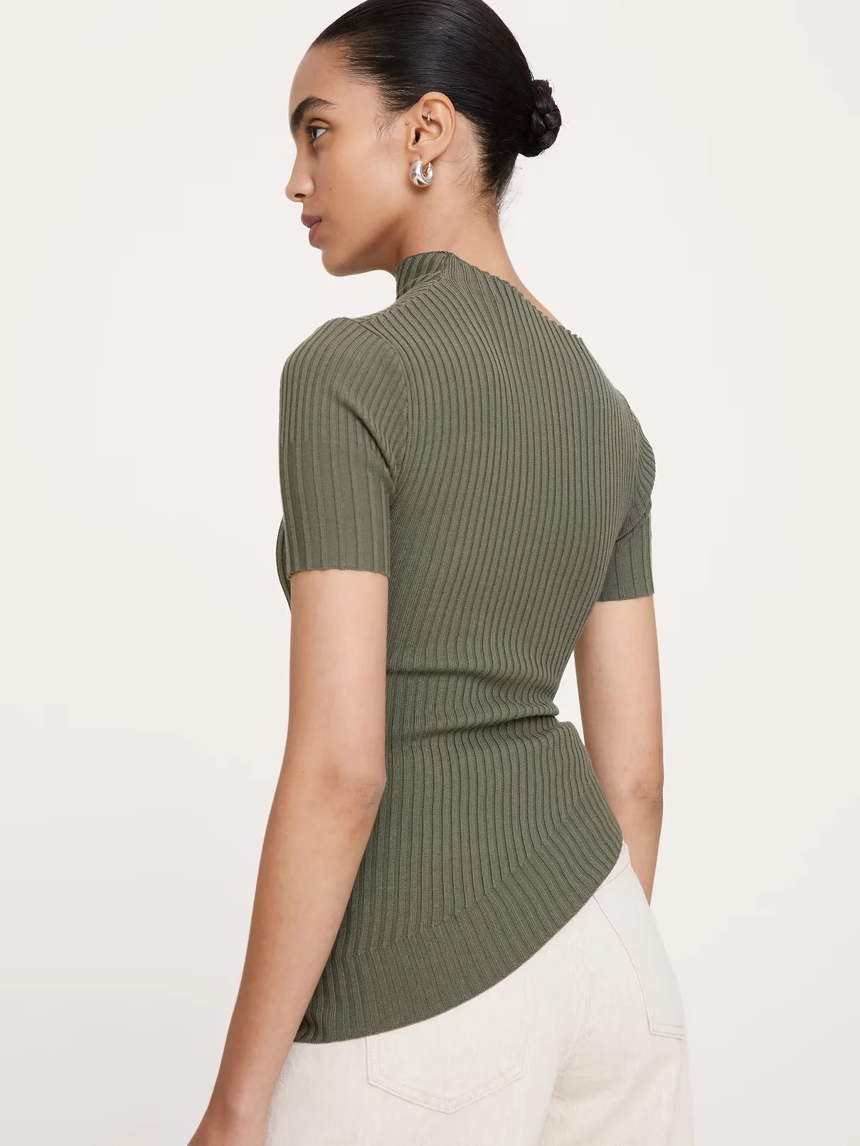 BANANA REPUBLIC Áo Len Nữ Ss Splash Asym
