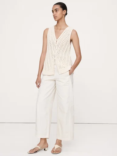 BANANA REPUBLIC Áo Len Nữ Sl Cotton Chai