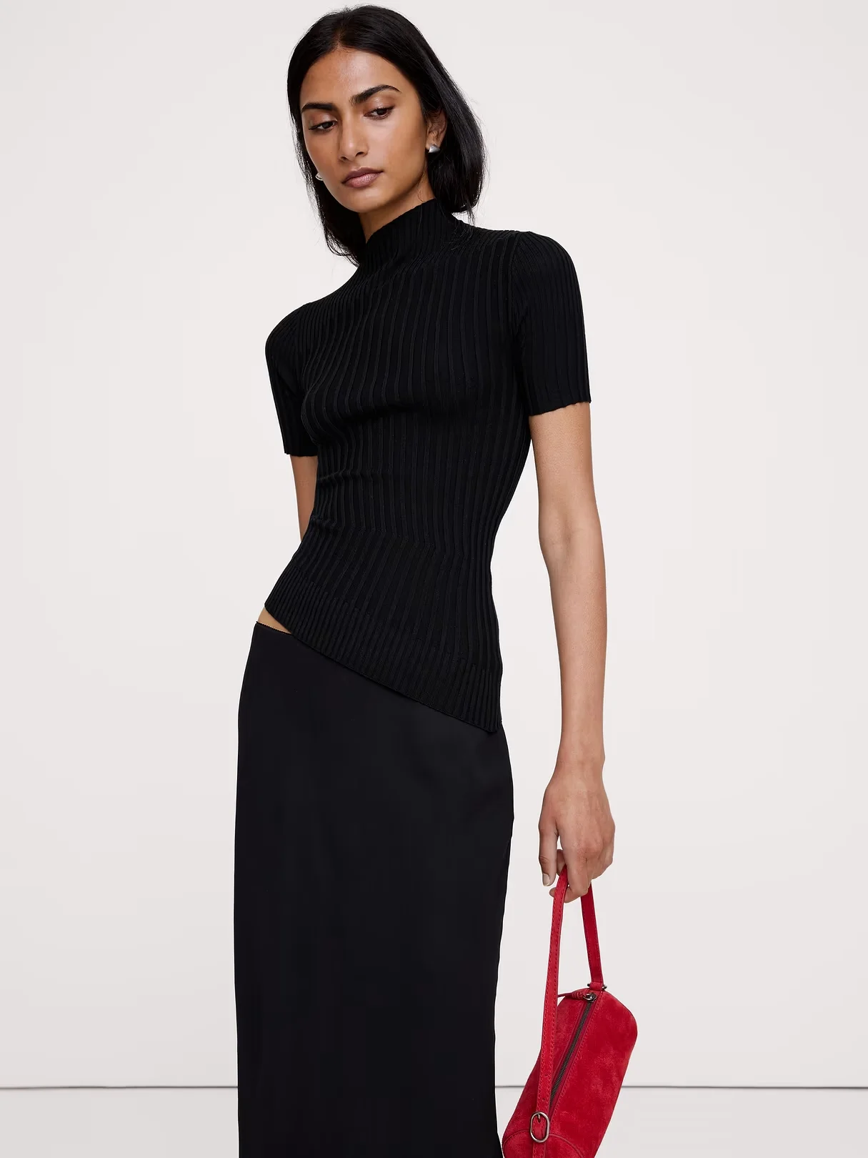 BANANA REPUBLIC Áo Len Nữ Ss Splash Asym