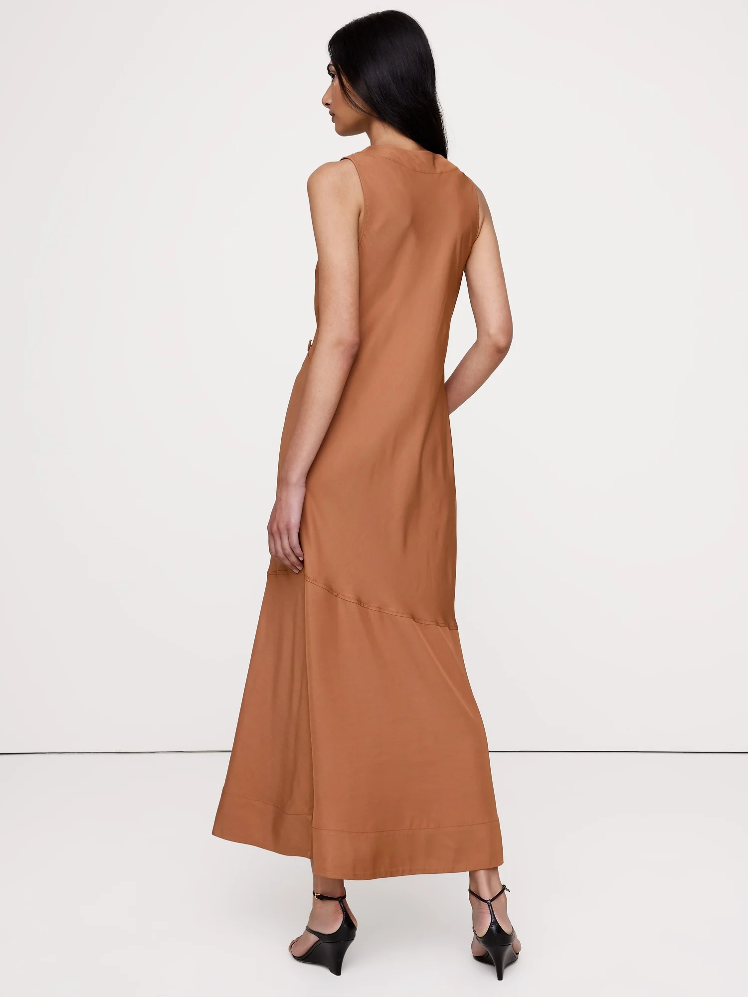BANANA REPUBLIC Đầm Nữ Buttoned Visco