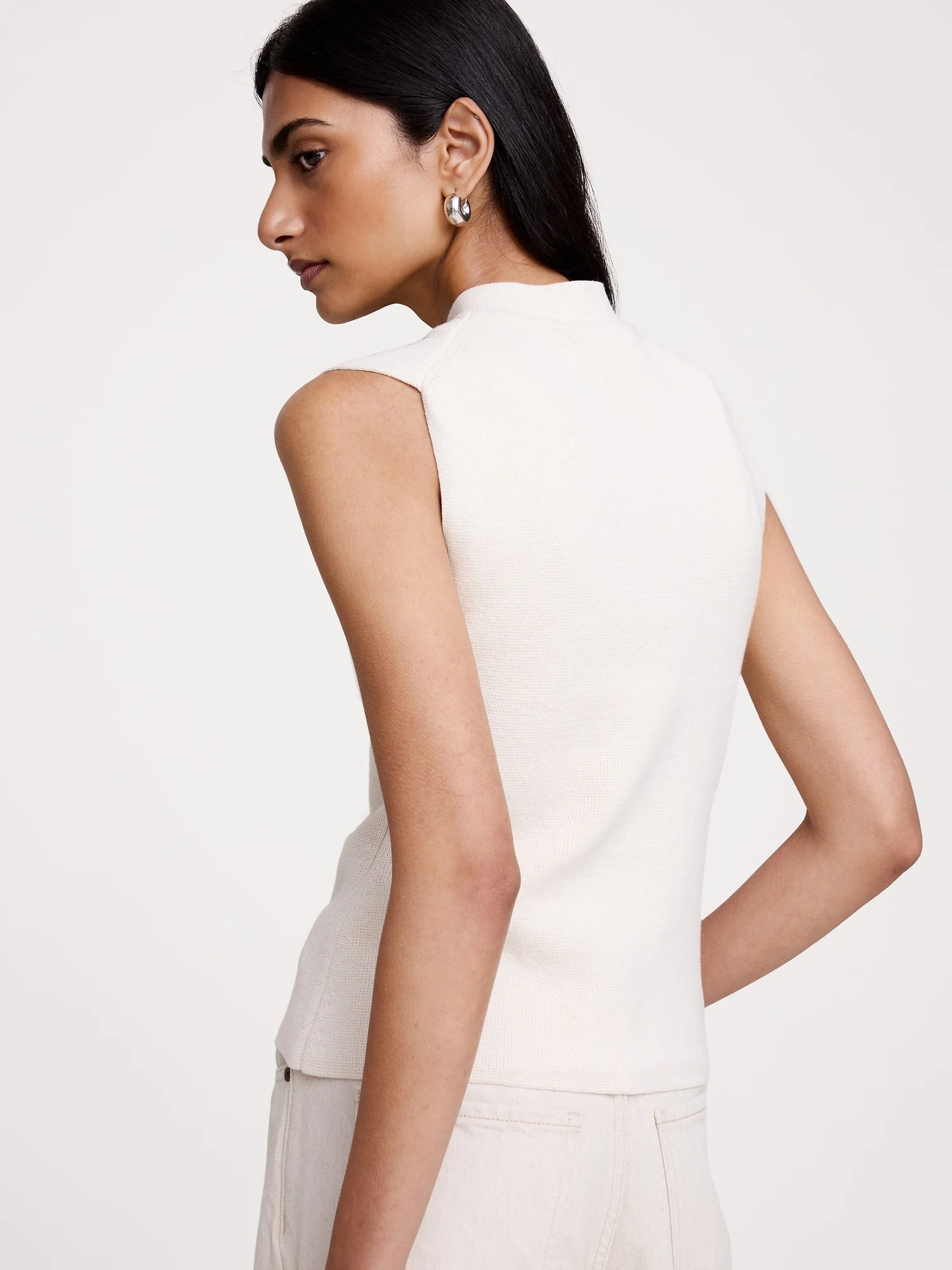 BANANA REPUBLIC Áo Len Nữ Sl Cotton Silk