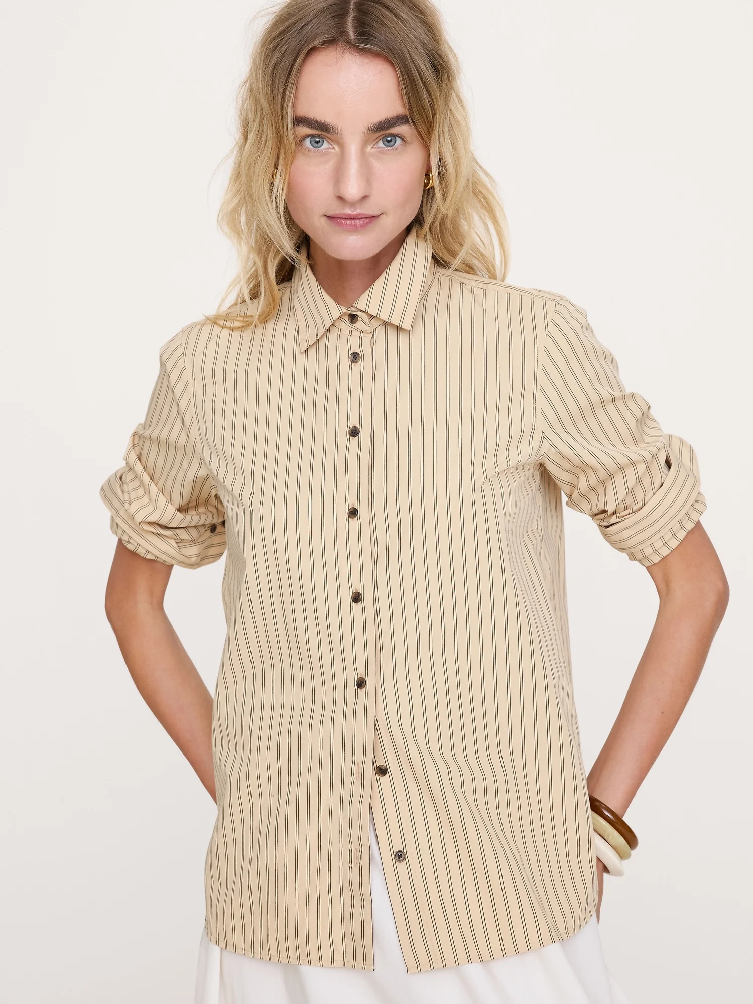 BANANA REPUBLIC &Aacute;o Sơ Mi Nữ The Everyday Shirt In Cotton Poplin