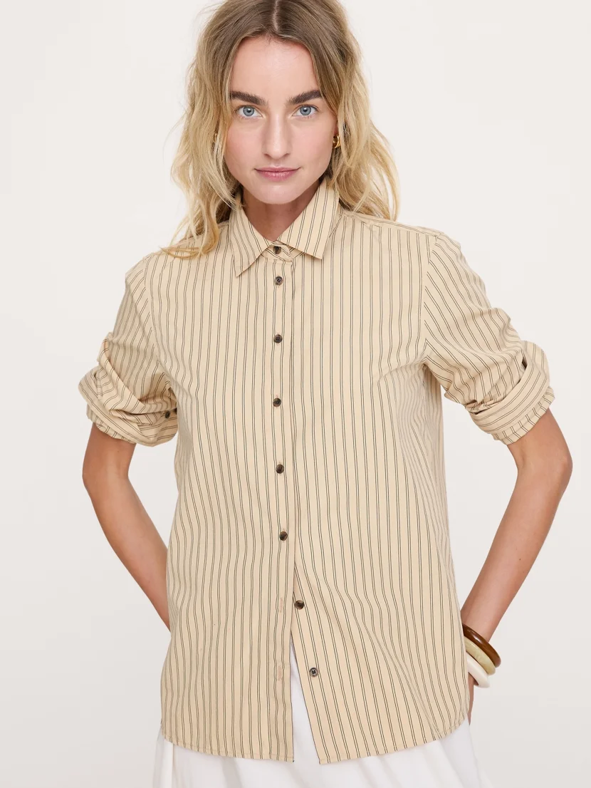 BANANA REPUBLIC Áo Sơ Mi Nữ The Everyday Shirt In Cotton Poplin