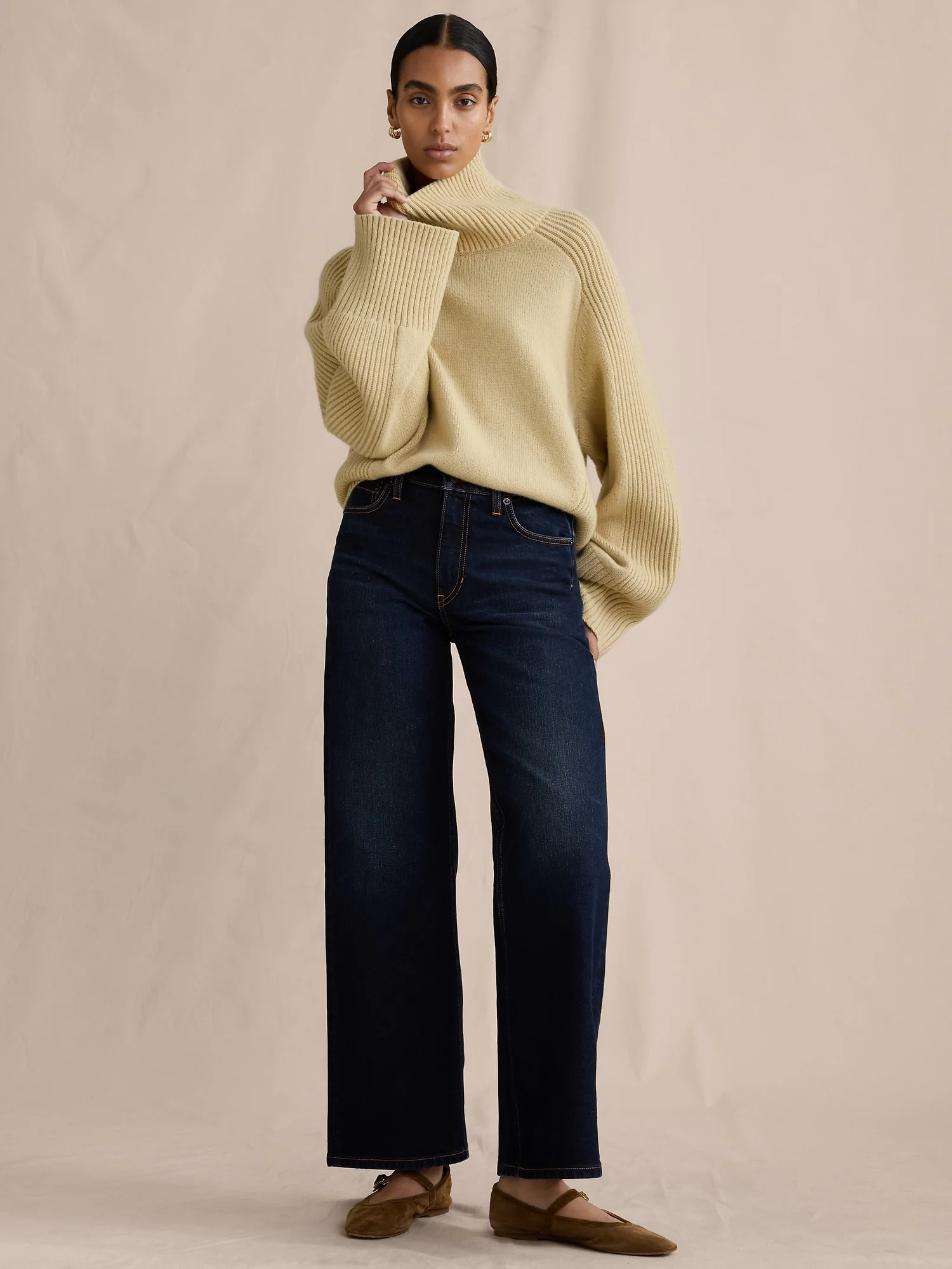 BANANA REPUBLIC Quần Nữ The Icon Classic Wide-Leg Jean