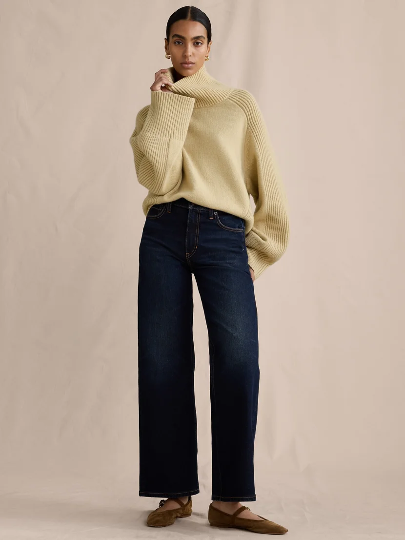 BANANA REPUBLIC Quần Nữ The Icon Classic Wide-Leg Jean