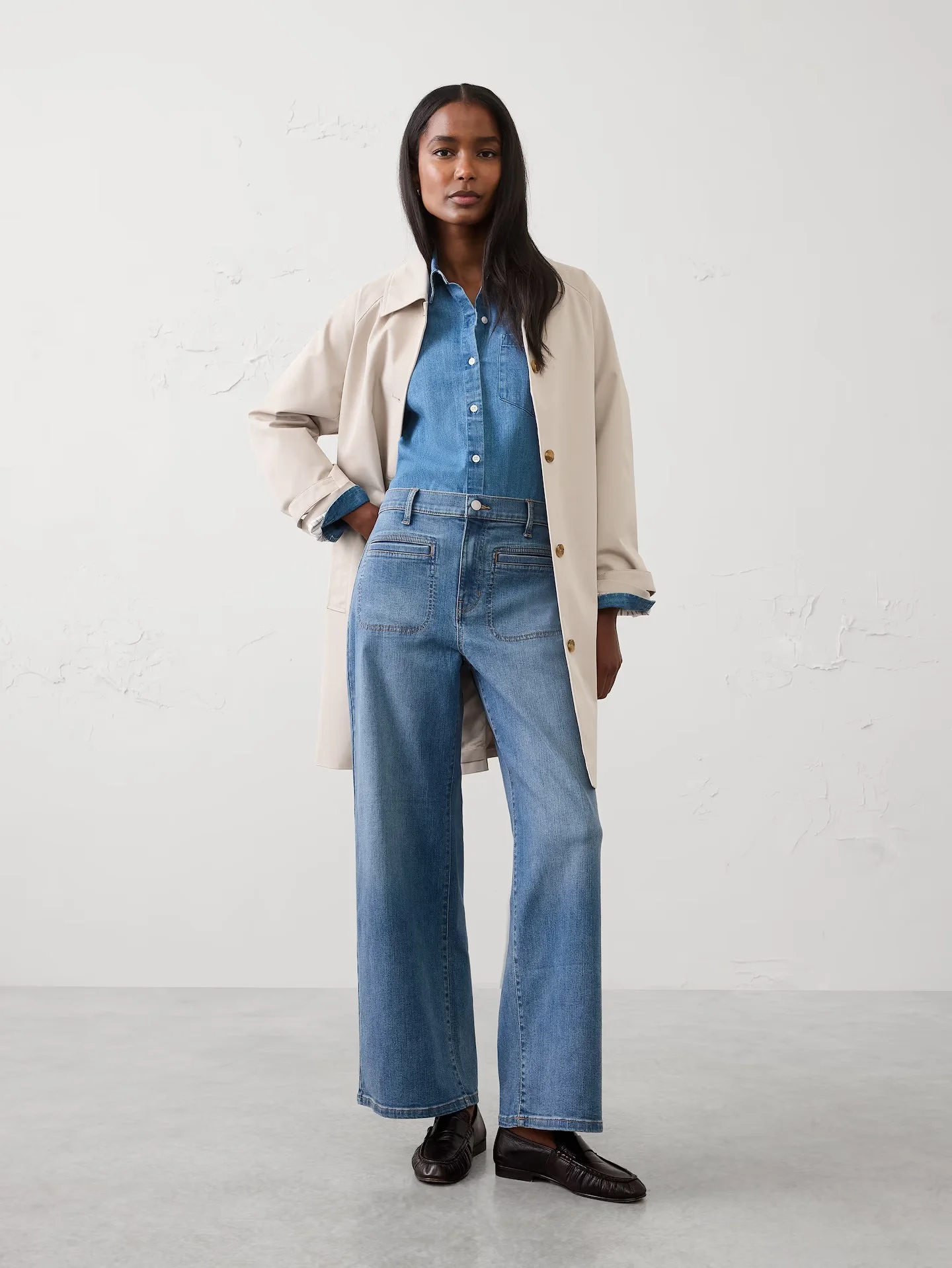 BANANA REPUBLIC Quần Nữ V Hr Wide Leg 