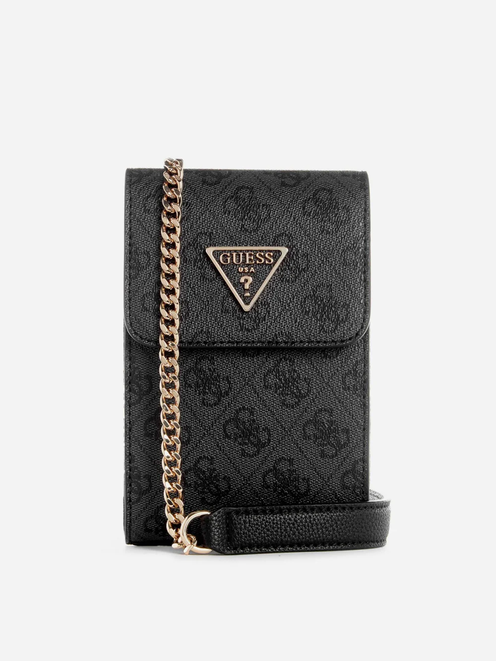GUESS Noelle Flap Chit Chat Phone Bag Brown [230471] - sac téléphone