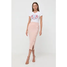 Guess Amie Pantaloncini Longuette Donna – Cotone Riciclato, Cerniera Laterale E Tasche Posteriori