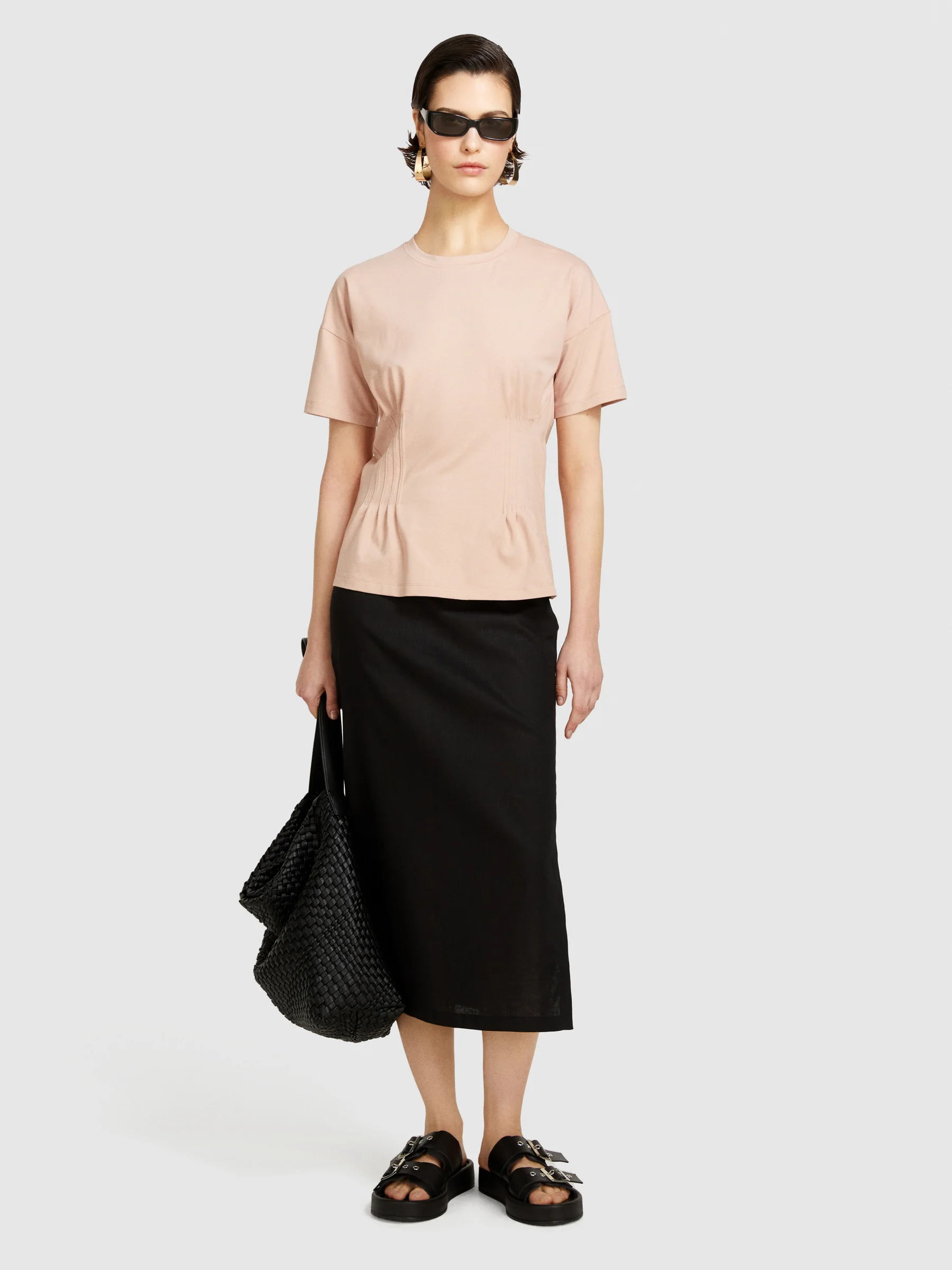 SISLEY Áo Thun Ngắn Tay Nữ Women T-Shirt